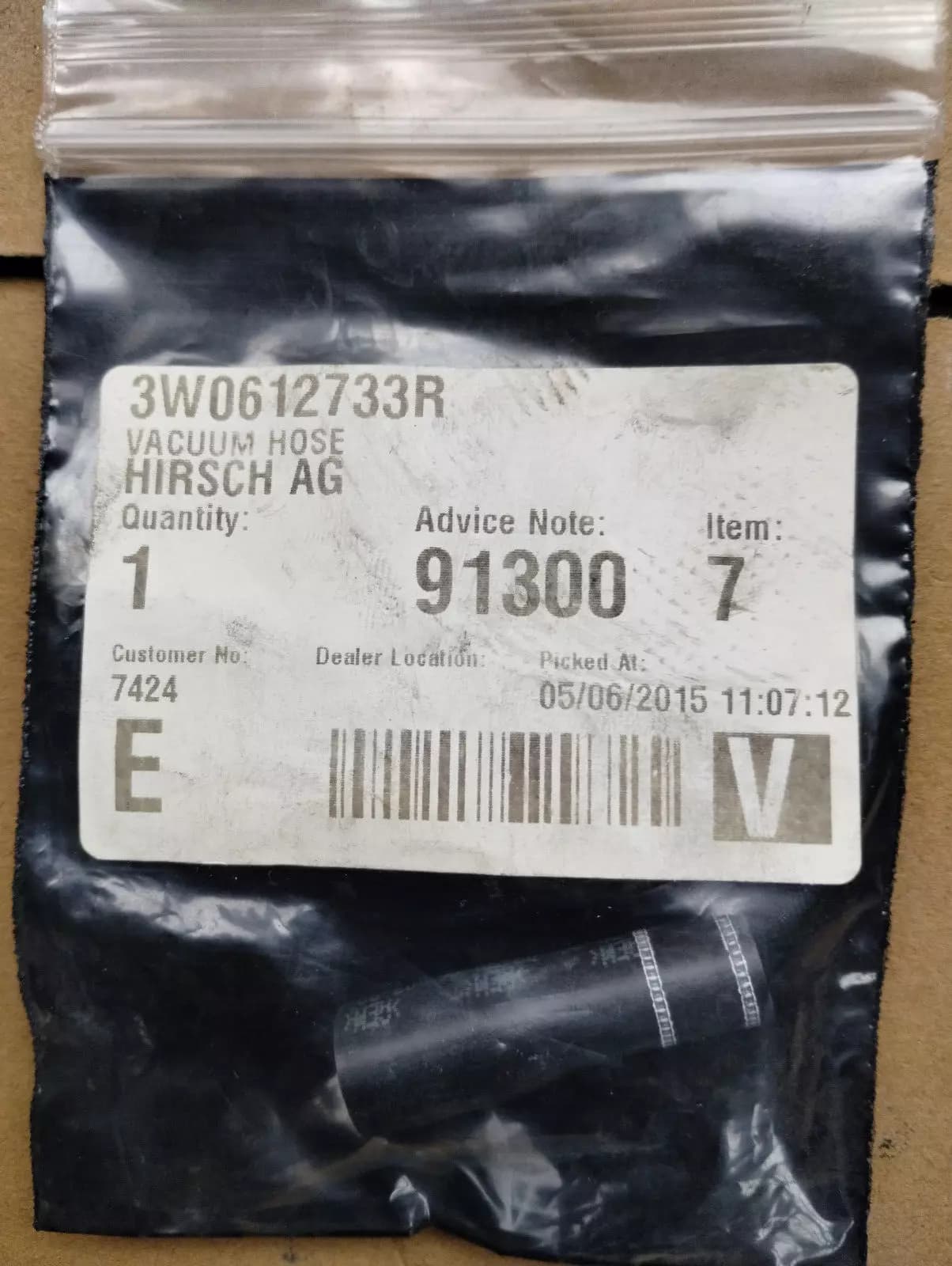 ORIGINAL BENTLEY VACUUM PANTS 1 PCS No: 3W0612733R