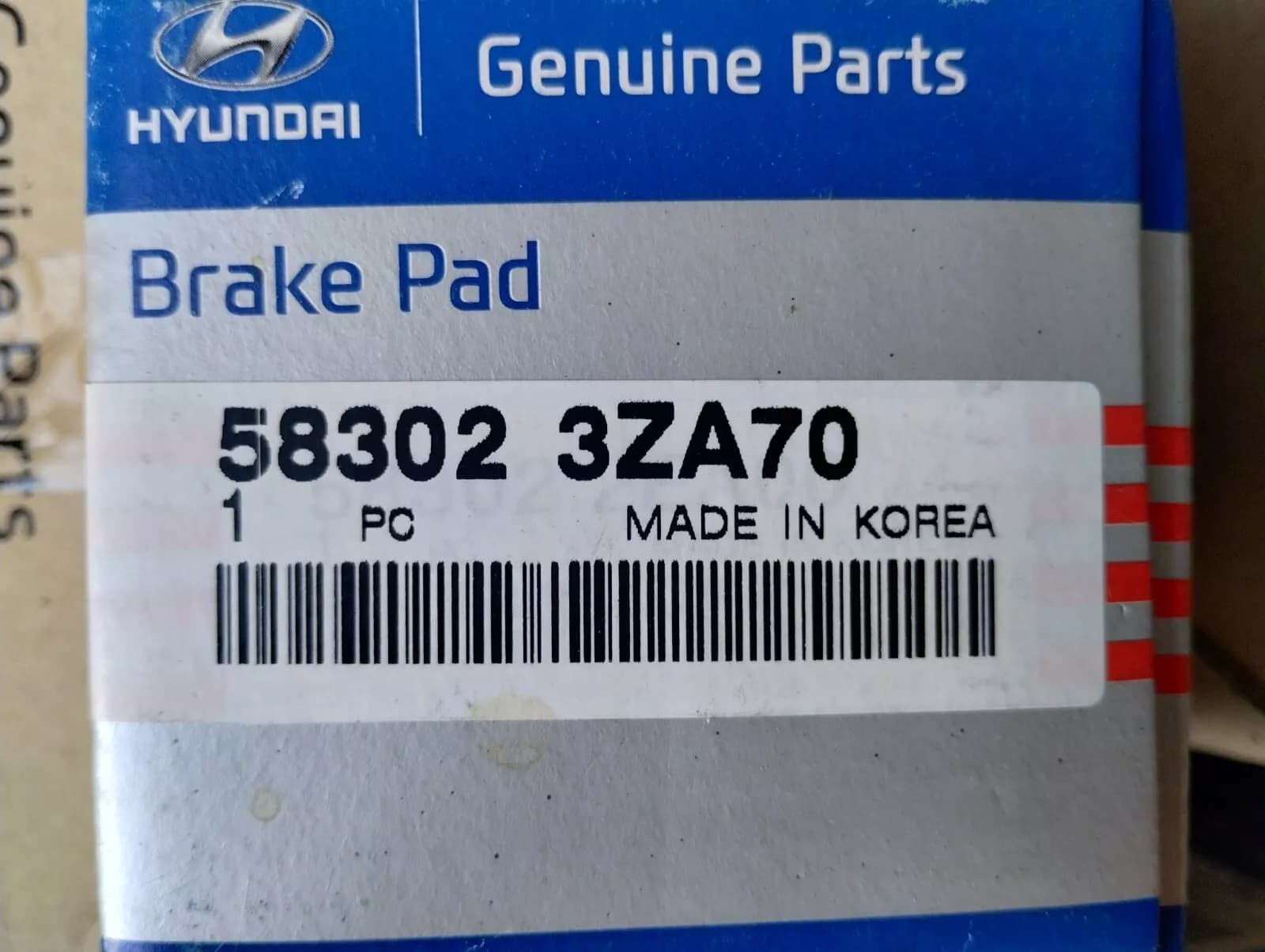 HYUNDAI Original ==RNC== PAD KIT-RR DISC BRAKE No: 583023ZA70
