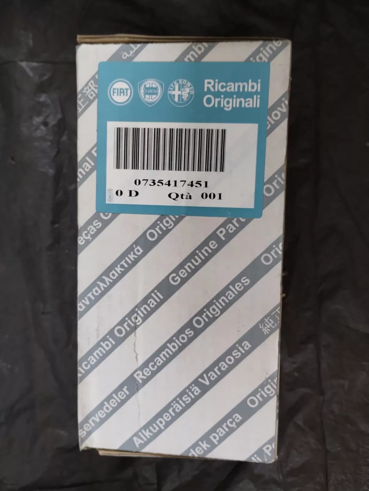 Genuine Fiat Gear Shift Stick Black Boot No: 735417451