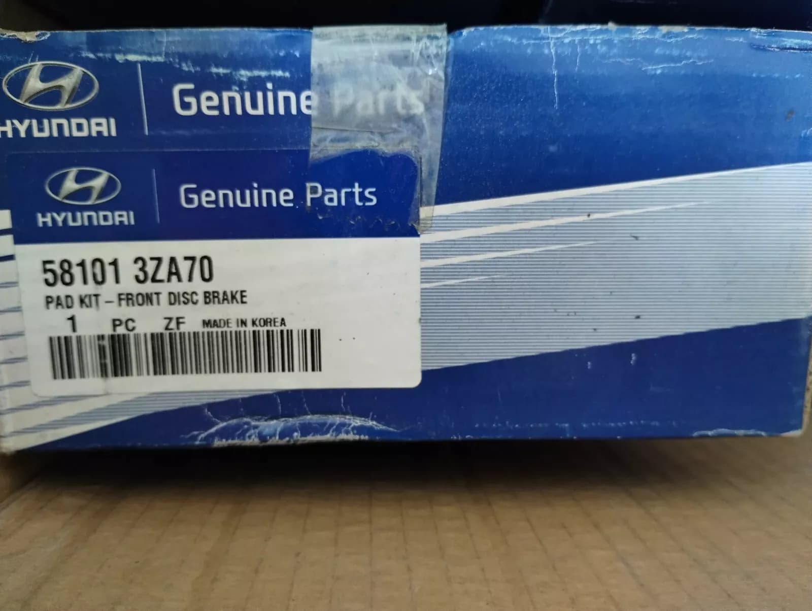 HYUNDAI Genuine PAD KIT-FR DISC BRAKE No: 581013ZA70