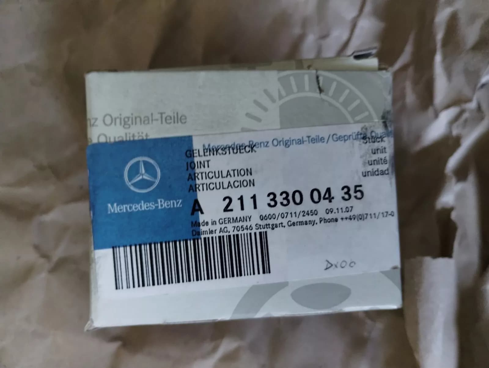 Genuine Mercedes Joint No : A2113300435