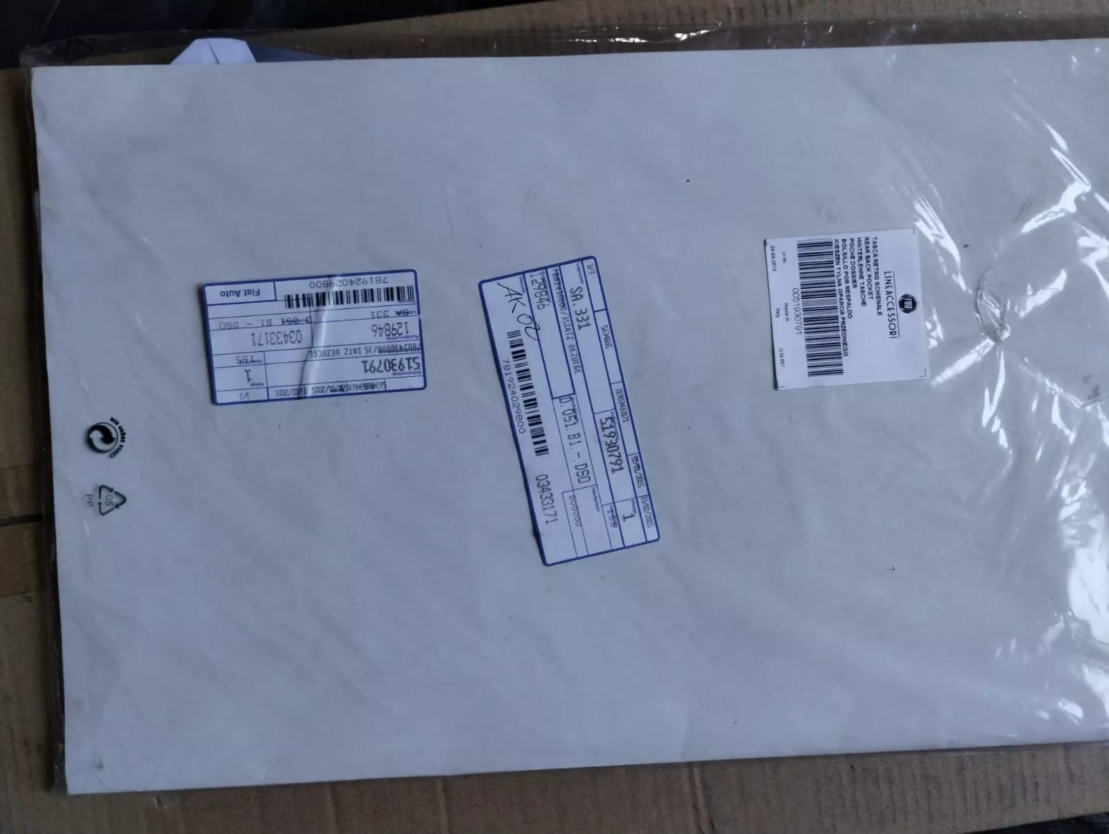 Genuine Fiat Panda 2012-16 Rear pocket No : 51930791