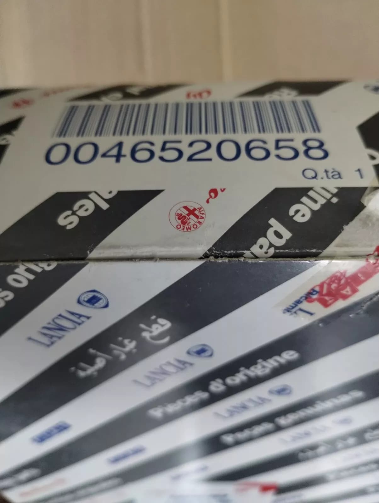 Genuine Fiat, Lancia, Alfa Romeo filter 4 Pcs No: 46520658