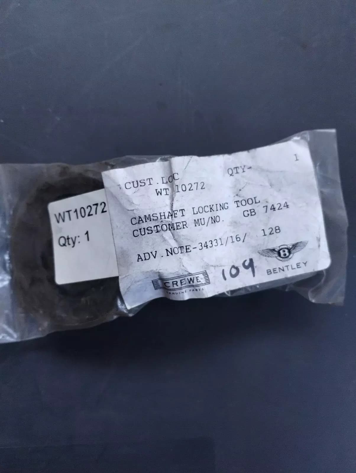 NEW BENTLEY genuine CAMSHAFT LOCKING TOOL No: WT10272