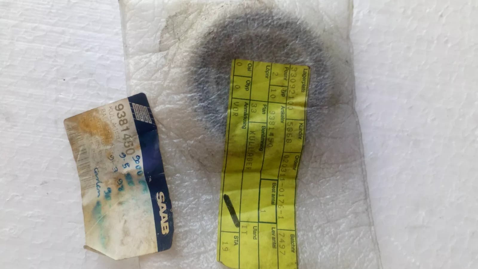 SAAB 9-3, 9-5, 9000 intermediate bearing, drive shaft front right No:9381450