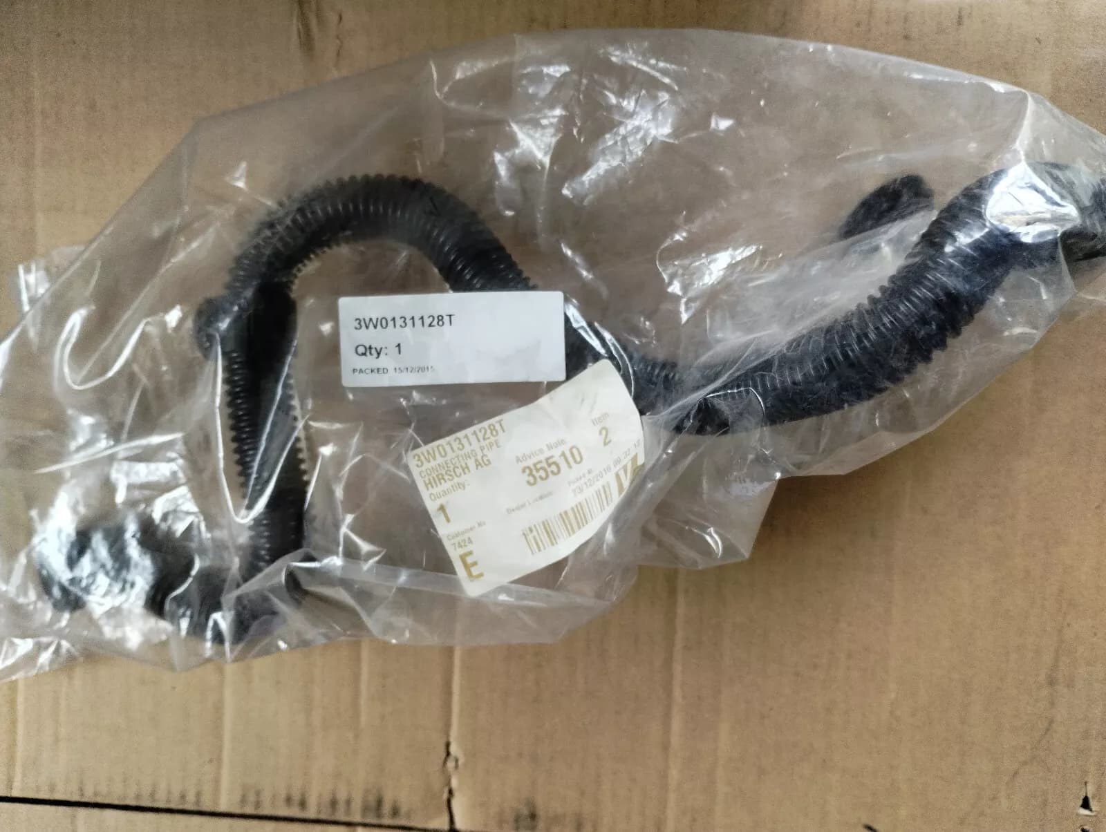 Bentley genuine CONNECTING PIPE No:3W0131128T