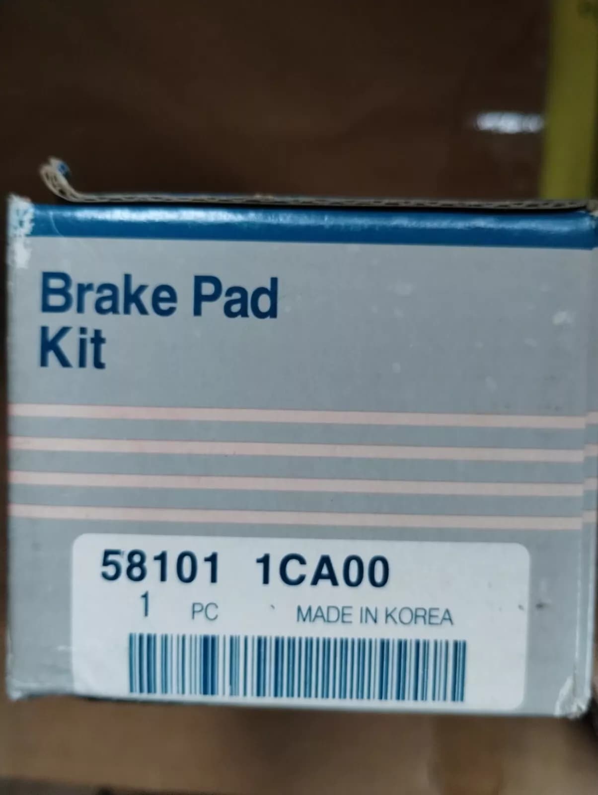 HYUNDAI original PAD KIT-FRONT DISC BRAKE No: 581011CA00