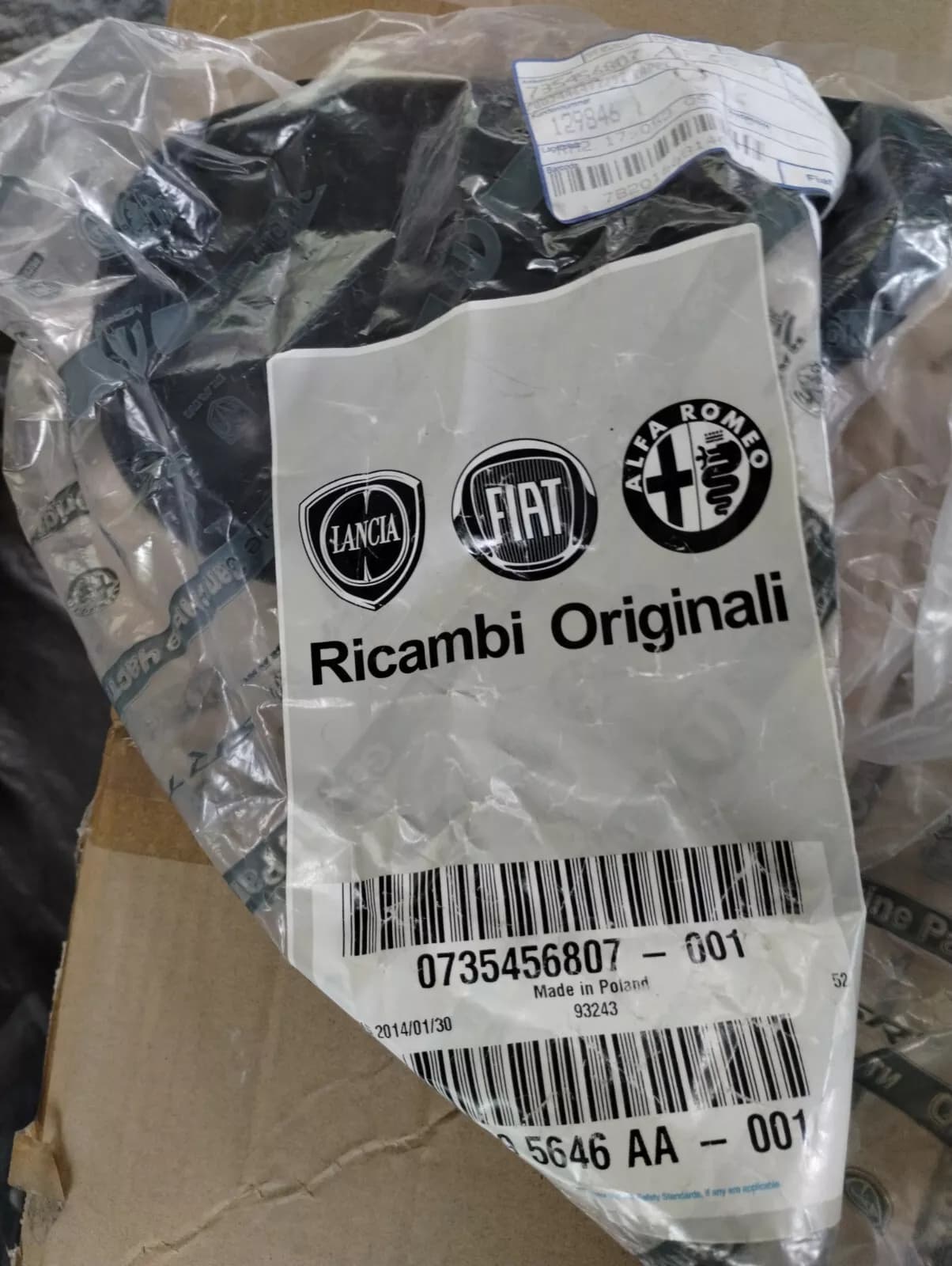 Genuine Fiat, Alfa Romeo Mirror cap No: 735456807