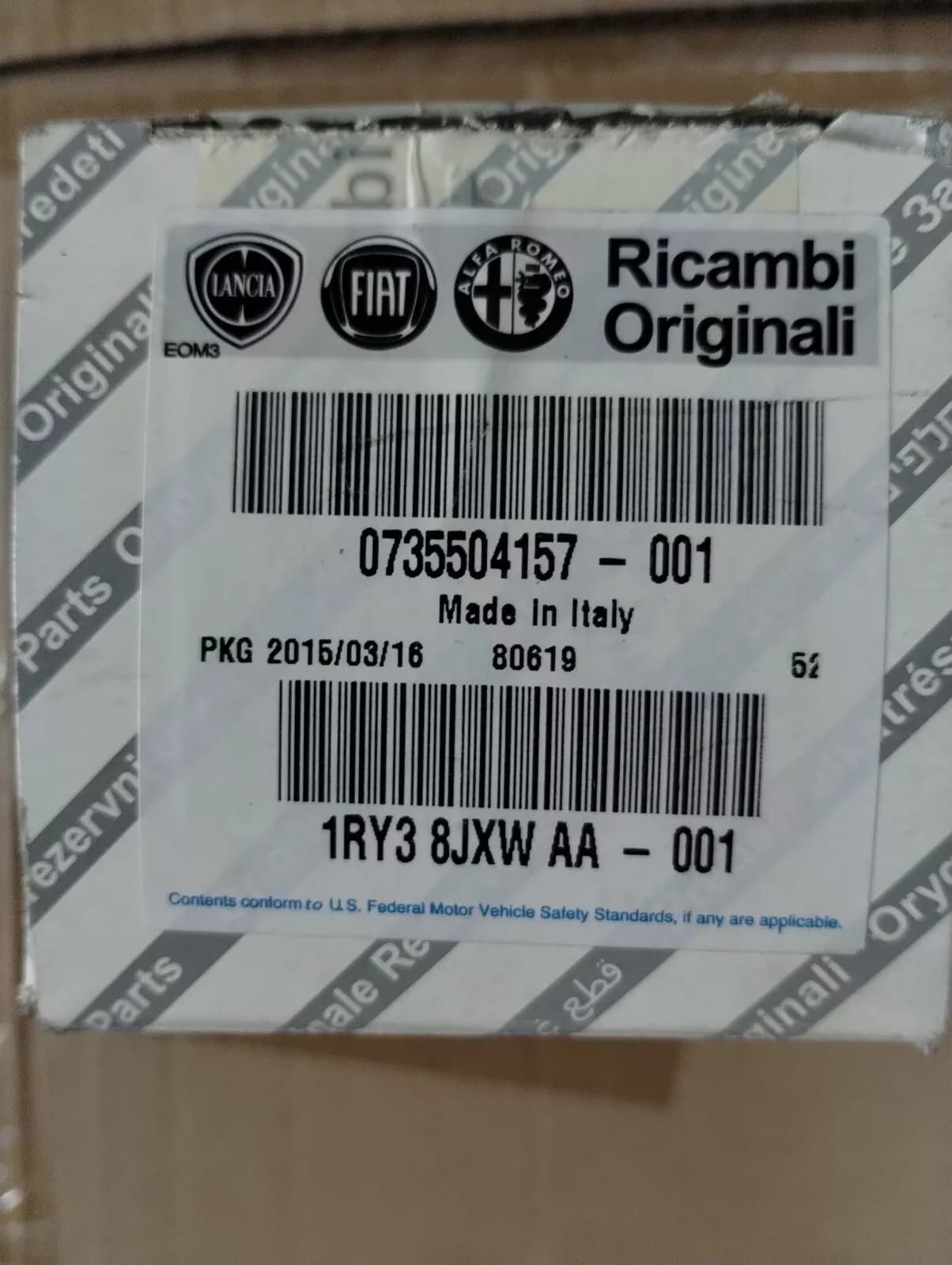 Genuine Fiat, ASHTRAY No: 735504157