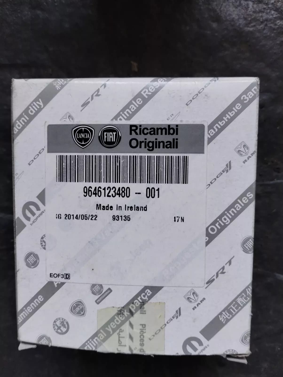 Genuine Fiat ELECTRIC MOTOR MIRROR No: 9646123480