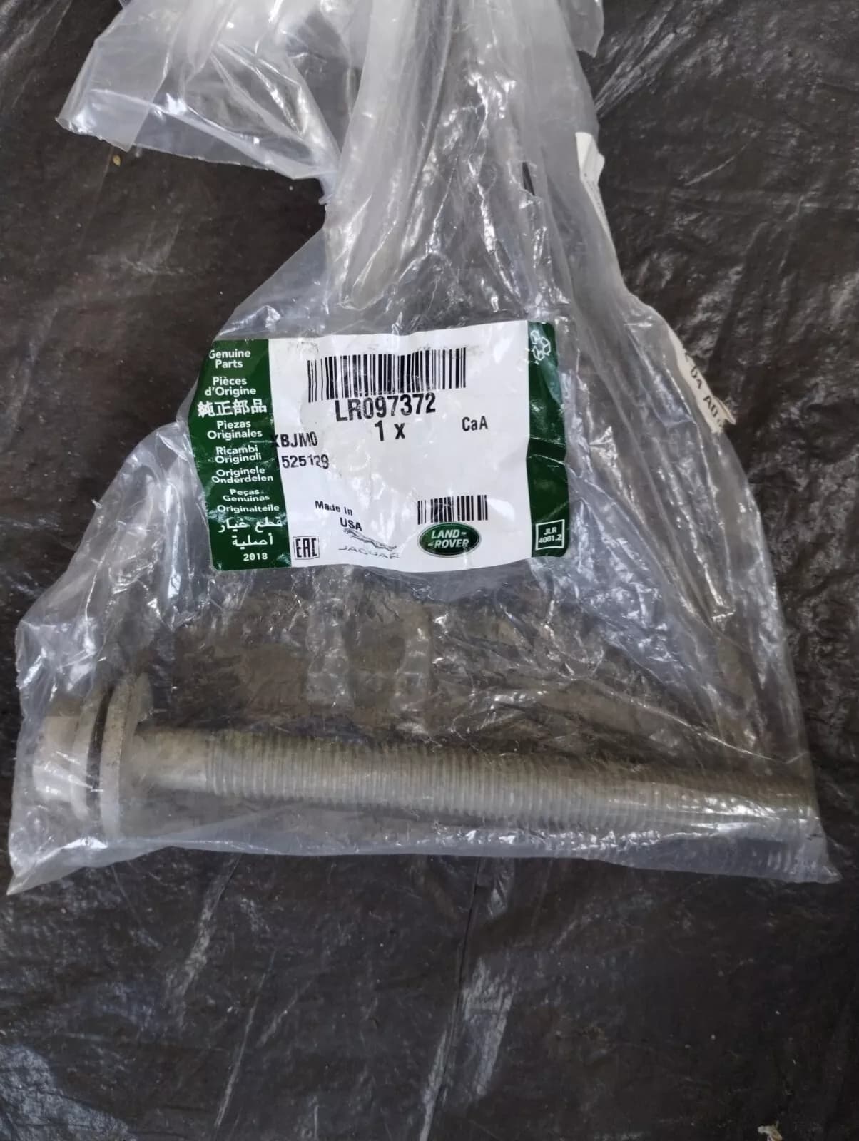 Genuine Jaguar, Land Rover, bolt 4 Pcs Nr: LR097372