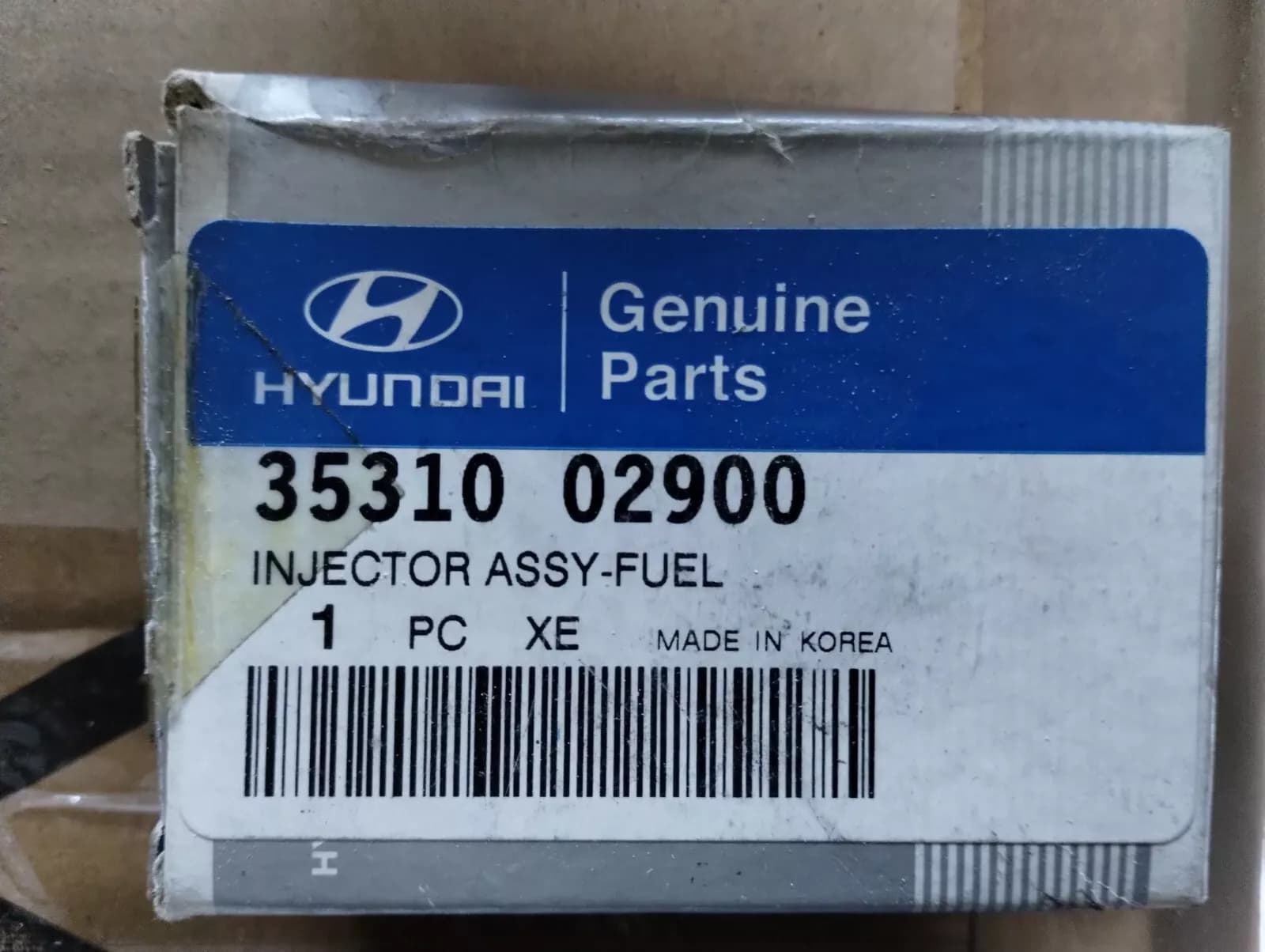 Genuine Hyundai INJECTOR ASSY-FUEL 1 pcs No: 3531002900