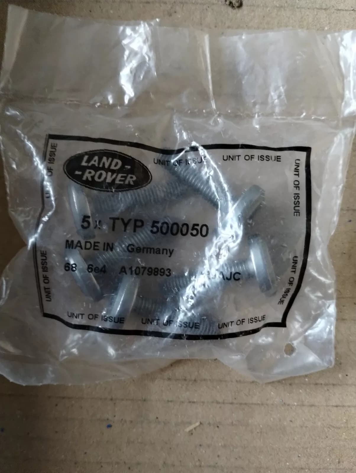 Jaguar, Land Rover, genuine Screw transmission 10pcs No: TYP500050