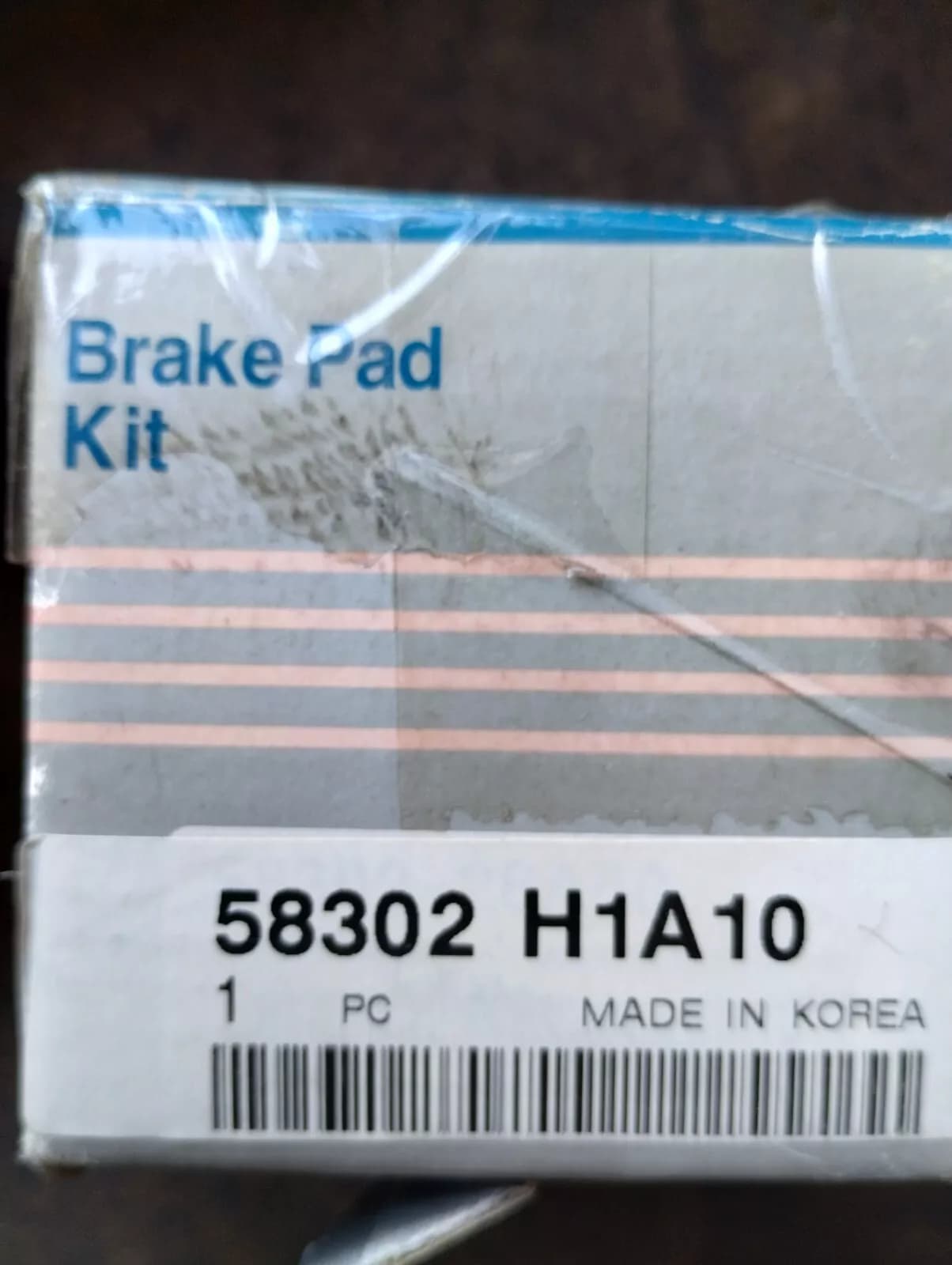 HYUNDAI genuine PAD KIT- DISC BRAKE No : 58302H1A10