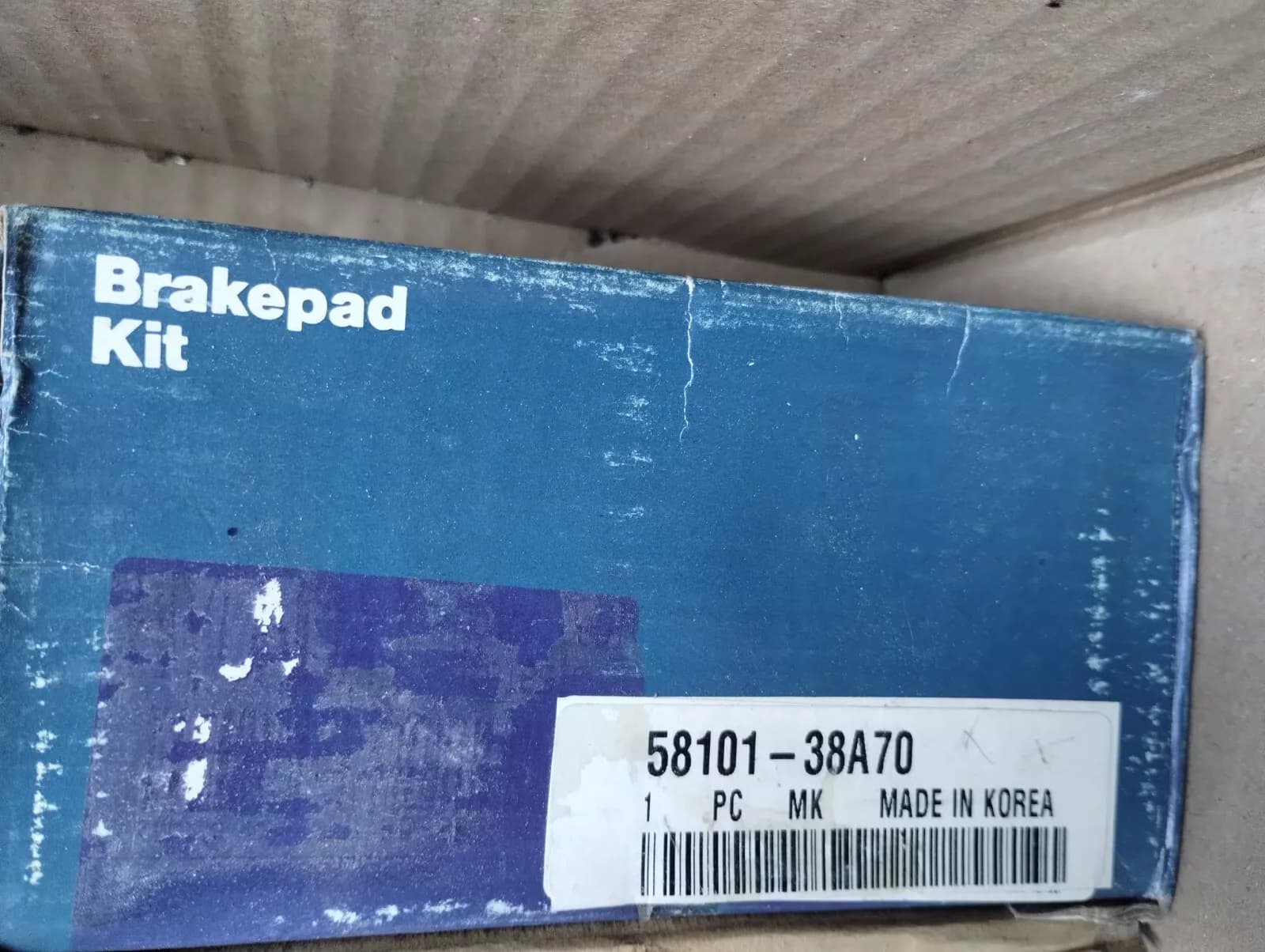 HYUNDAI Genuine PAD KIT- DISC BRAKE No: 5810138A70
