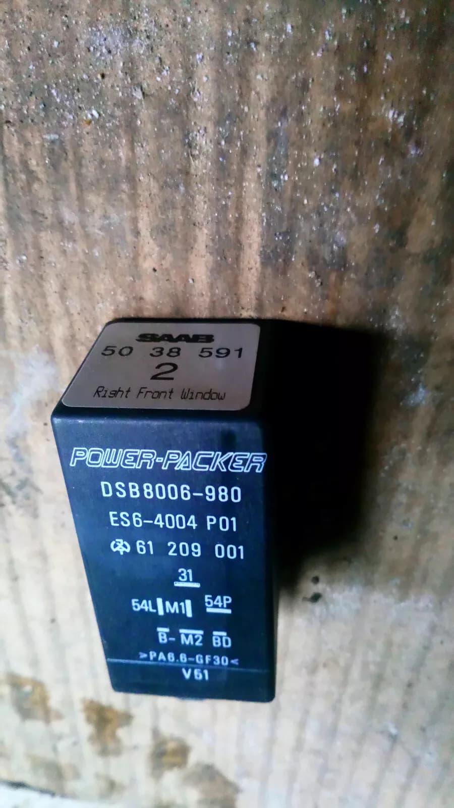 SAAB 9-3 Convertible Relay part no : 5038591 year:1998-03