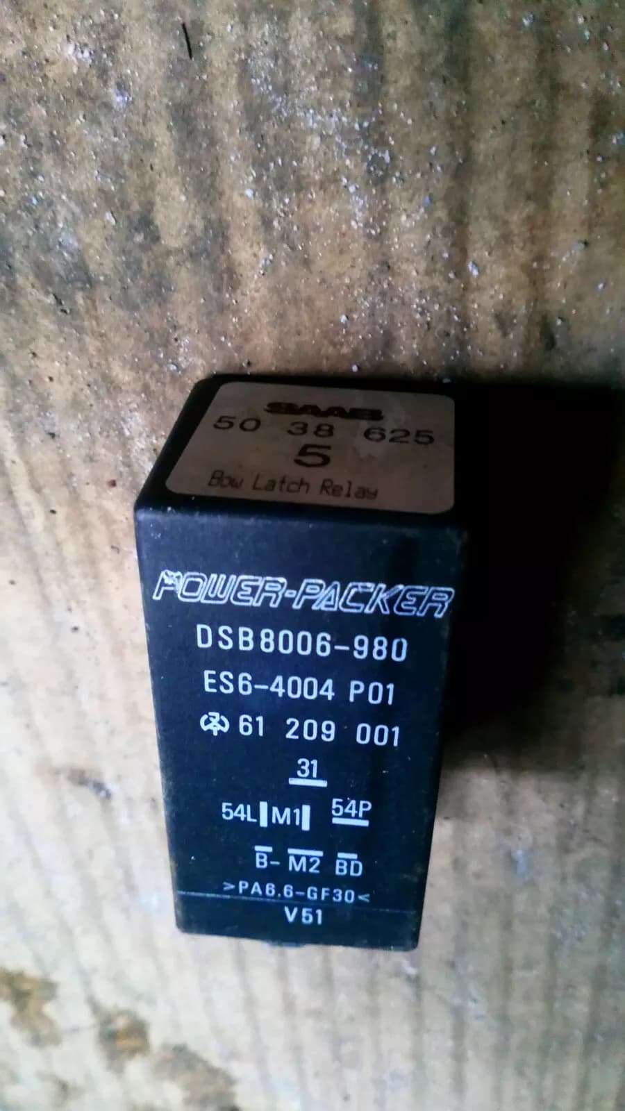 SAAB 9-3 Convertible Relay part no: 5038625 year:1998-03