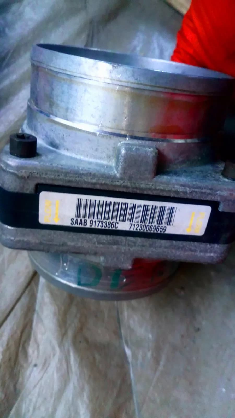 Saab 9-3, 9-5 Air flow meter. No:9173386
