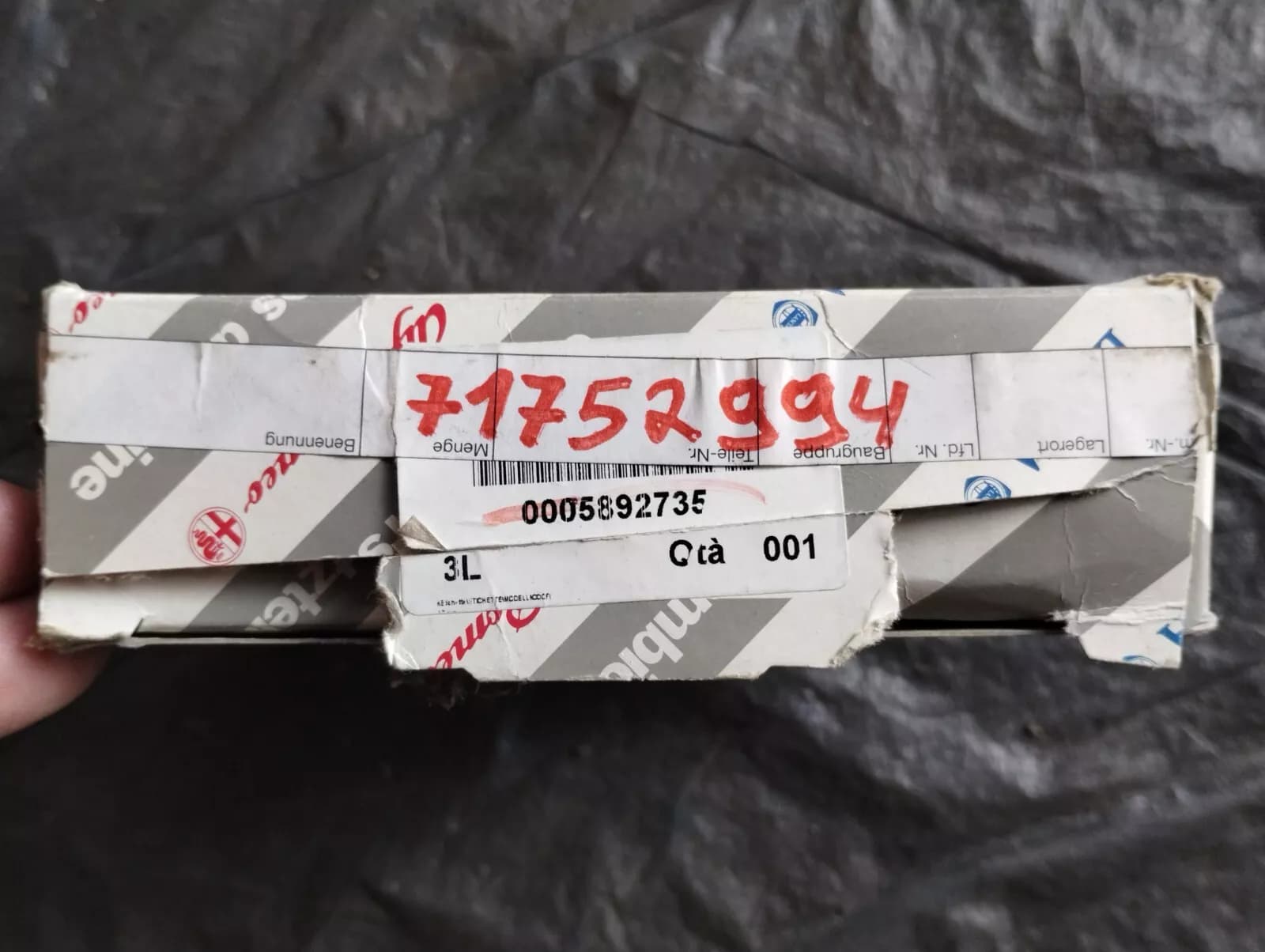 Genuine Fiat, Alfa Romeo, Lancia Brake pad set No: 71752994