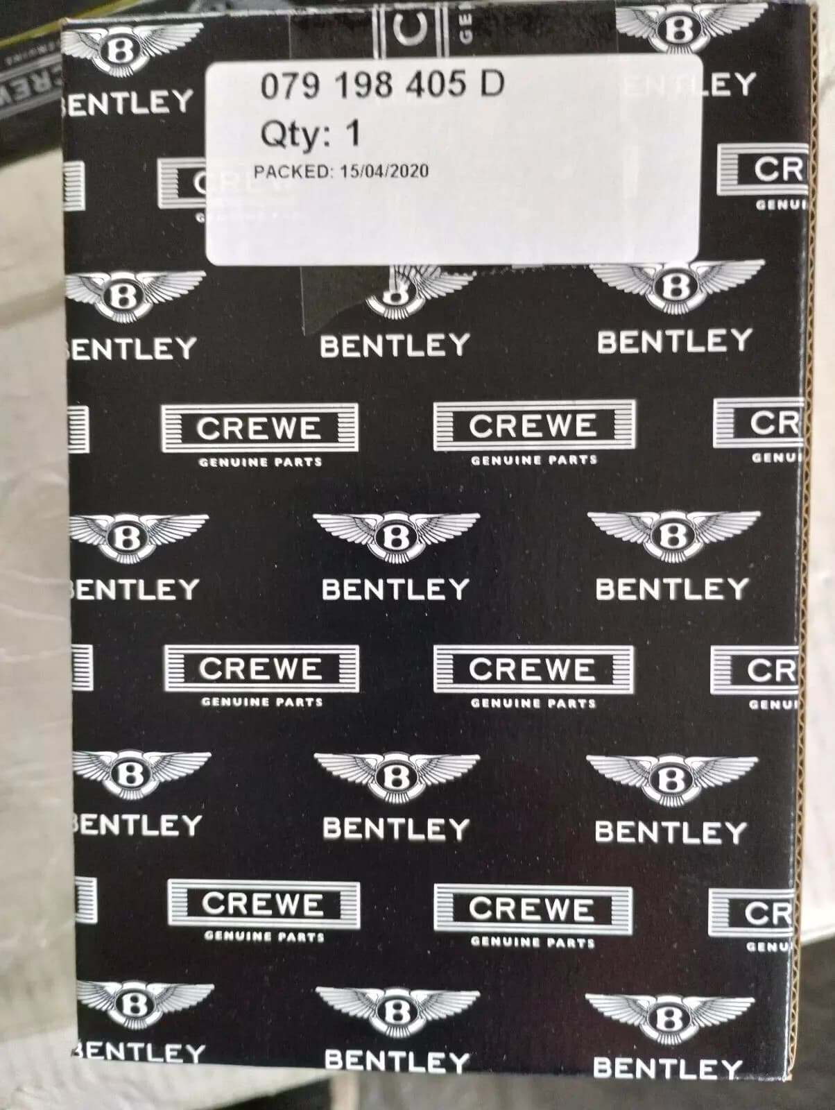 Bentley genuine OIL FILTER WITH SEAL RING No:079198405D