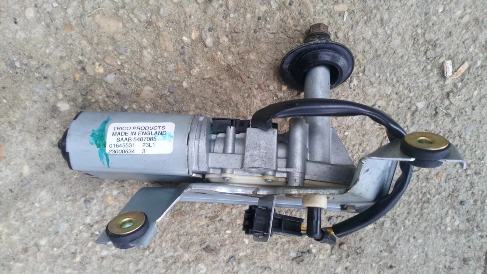 SAAB 9-5 station wagon rear wiper motor Part no:5407085 Year:2001-05