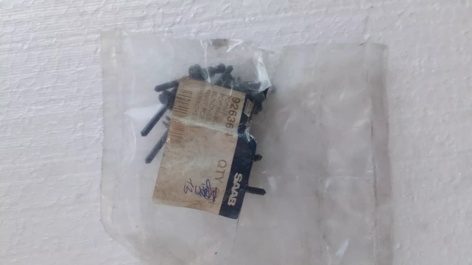 SAAB 9000 (1985-91) Pop Rivet Popniet No:9263674 10pcs