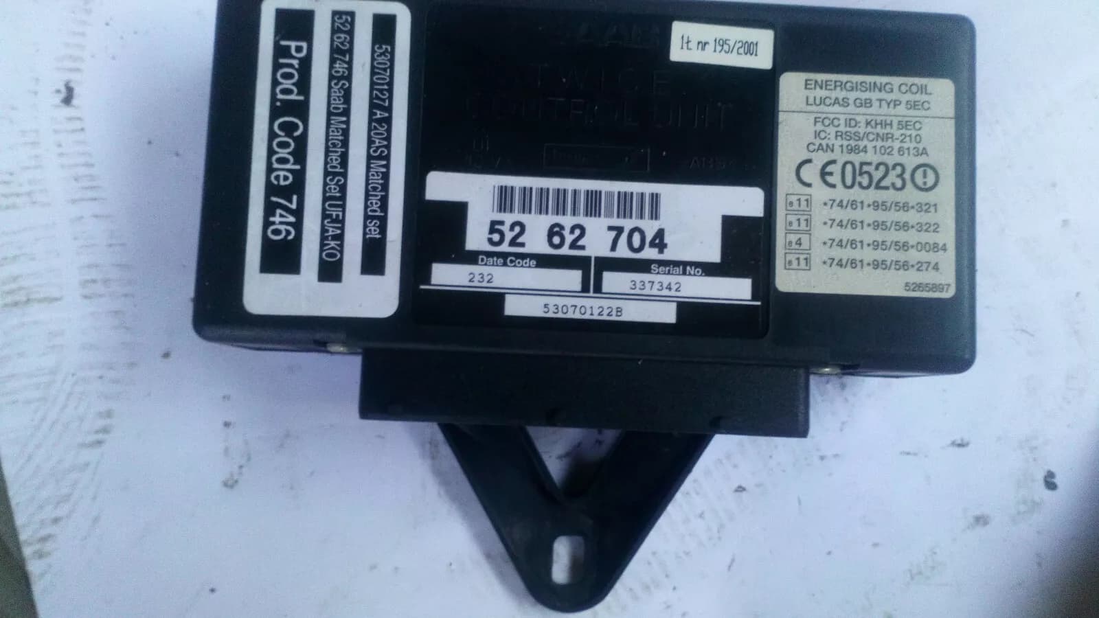 Saab 9-3 ECU TWICE Nr:5262704