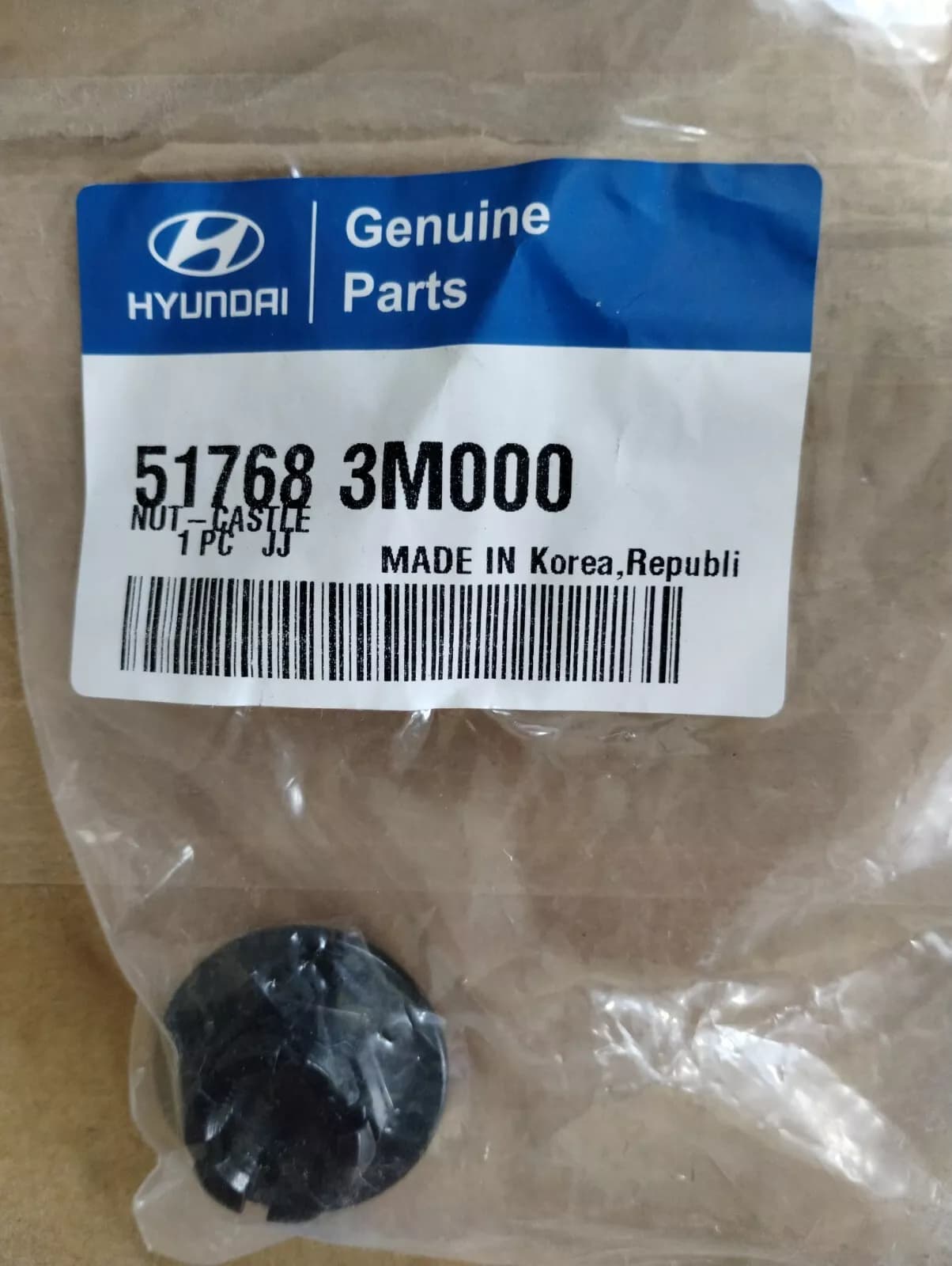 Genuine Hyundai, control arm lock nut 2 pcs no: 517683M000