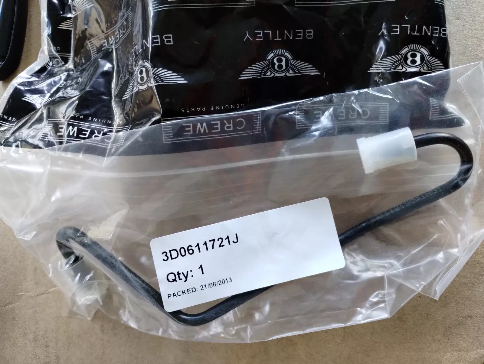 Bentley genuine BRAKE PIPE FROM HOS No:3D0611721J