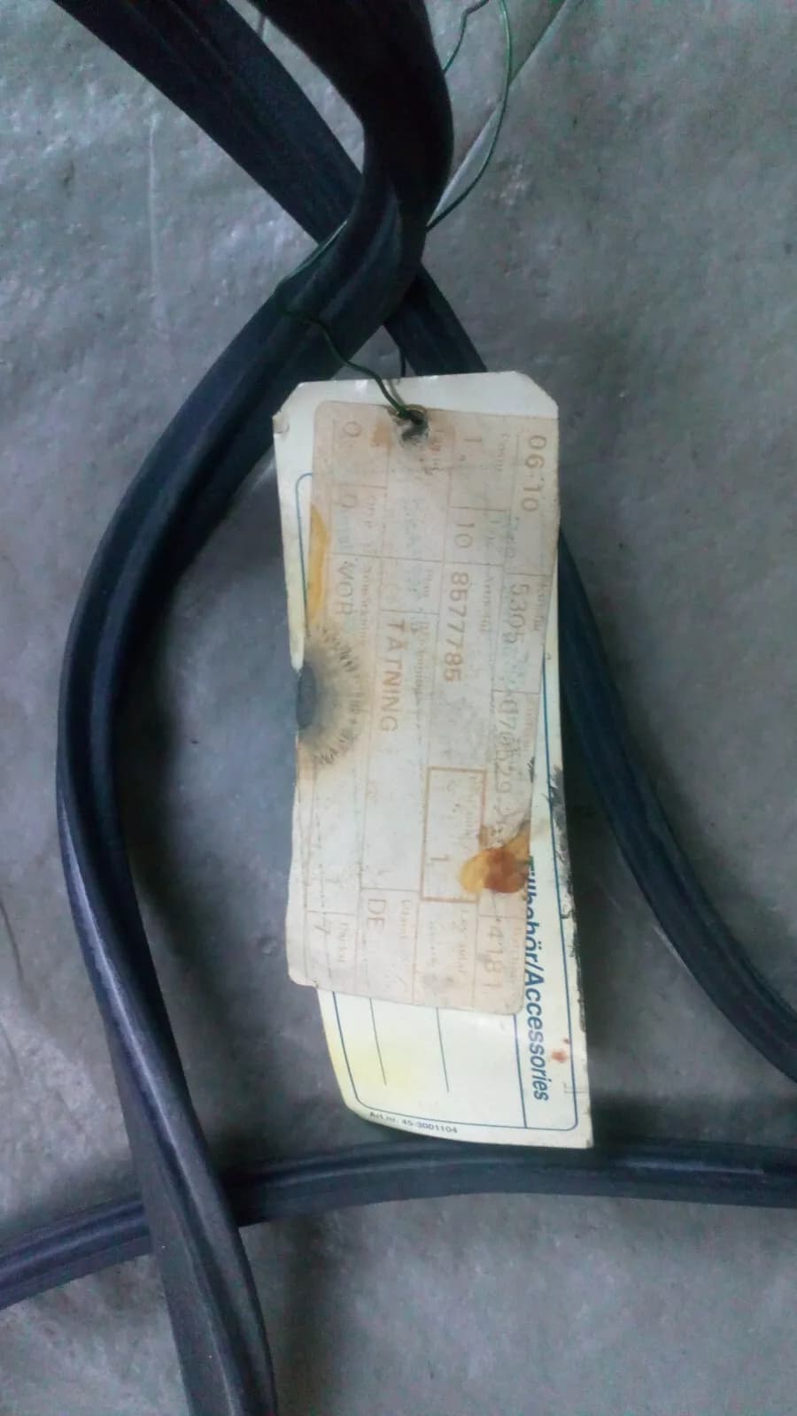 SAAB 900 ( -1993), Seal, Taillight no: 8577785