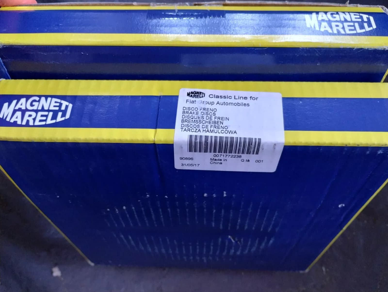 Genuine Fiat BRAKE DISC No : 71772238