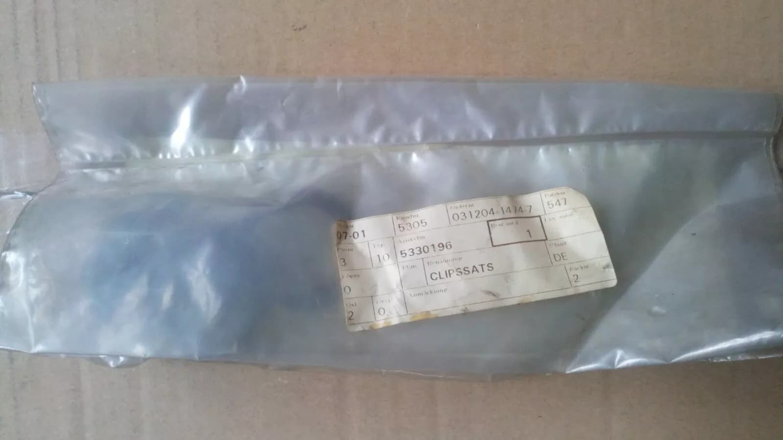 Saab 900 NG (1993-98), 9-3 (1998-2003) Clip kit No:5330196