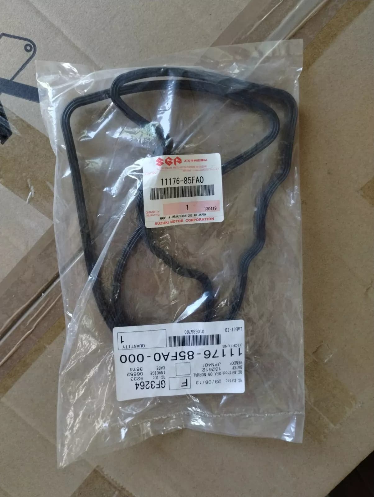 Genuine SUZUKI Seal No: 11176-85FA0