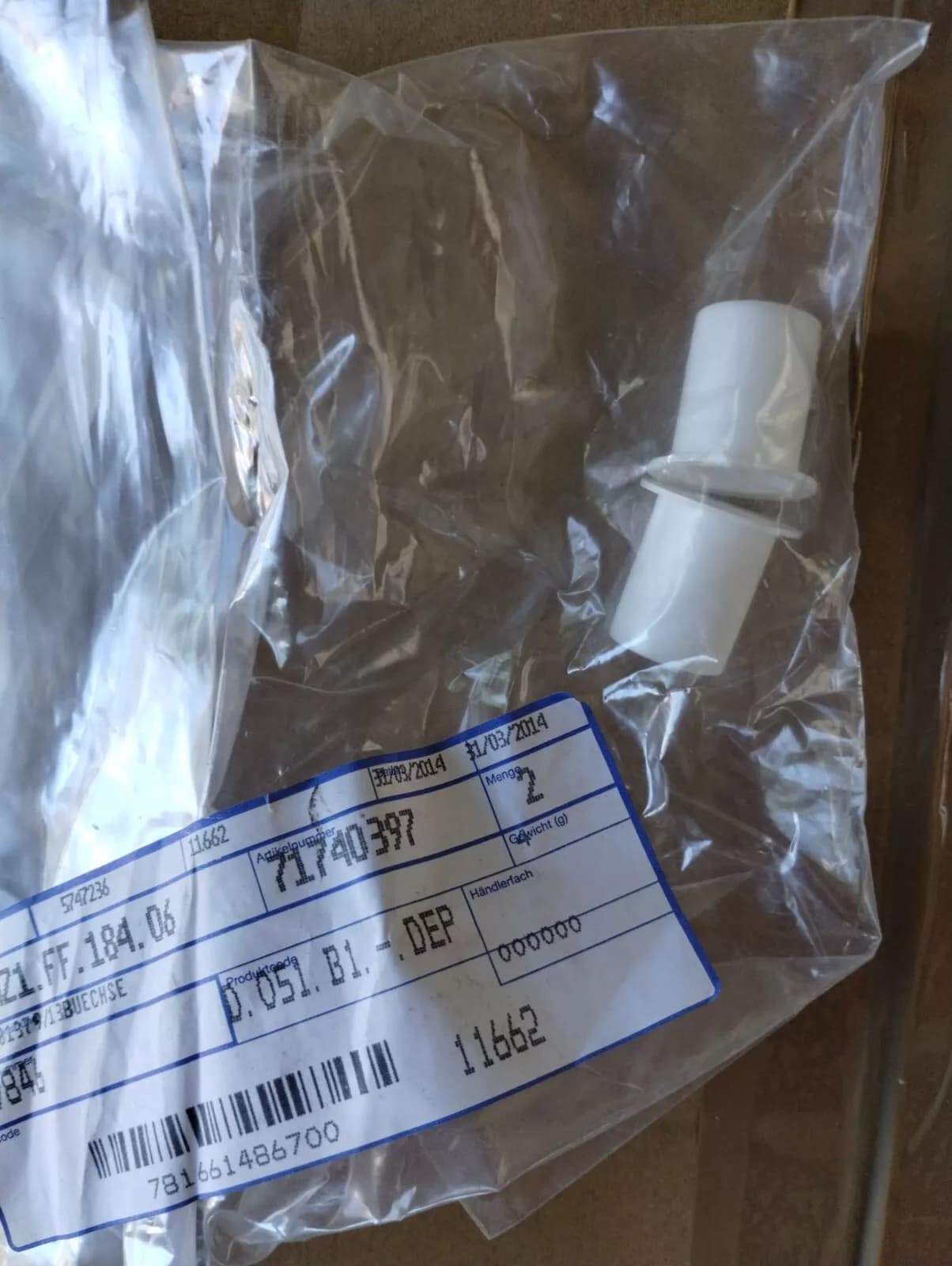 Genuine Fiat, Lancia, Alfa Romeo, Bush 2 pcs No: 71740397