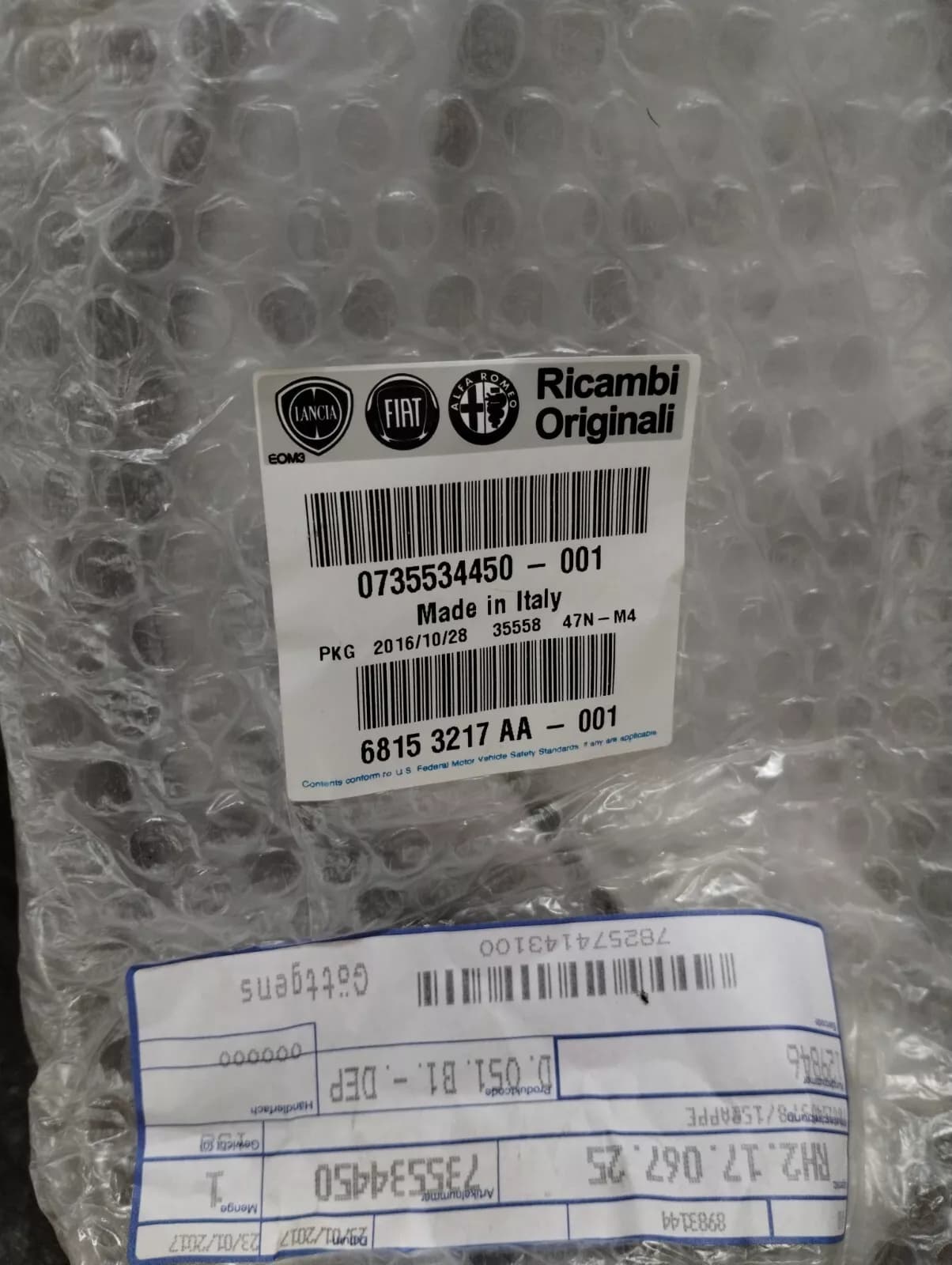 Genuine Fiat Punto mirror cover No: 735534450