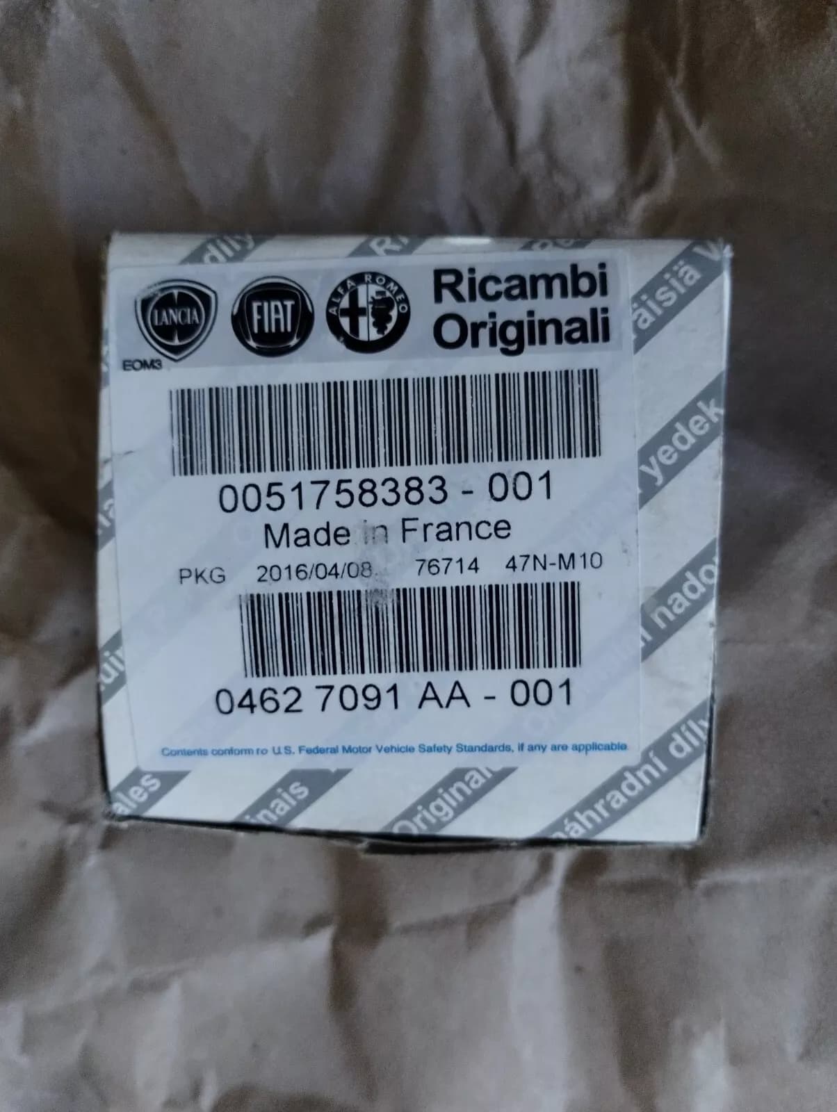 Genuine FIAT BELT TENSIONERS No: 51758383