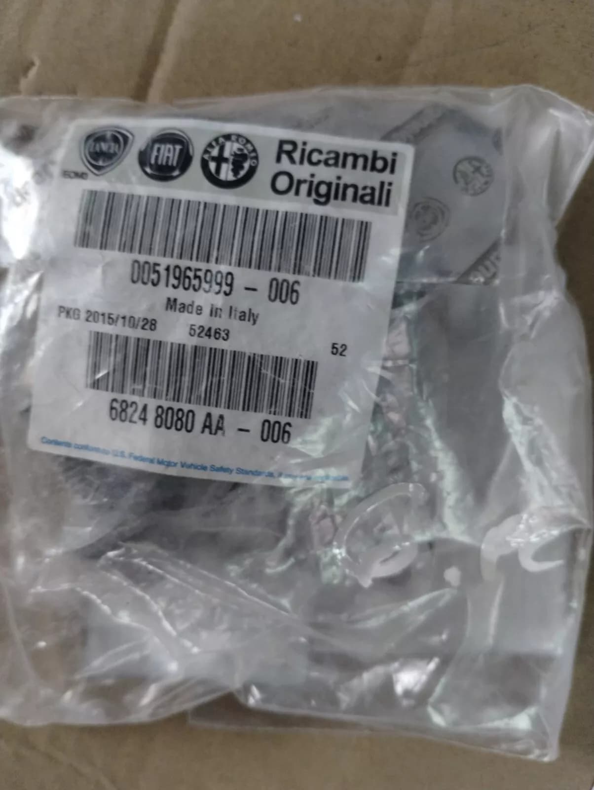 Genuine Fiat, Lancia Alfa Romeo, Screw 6 pcs No: 51965999