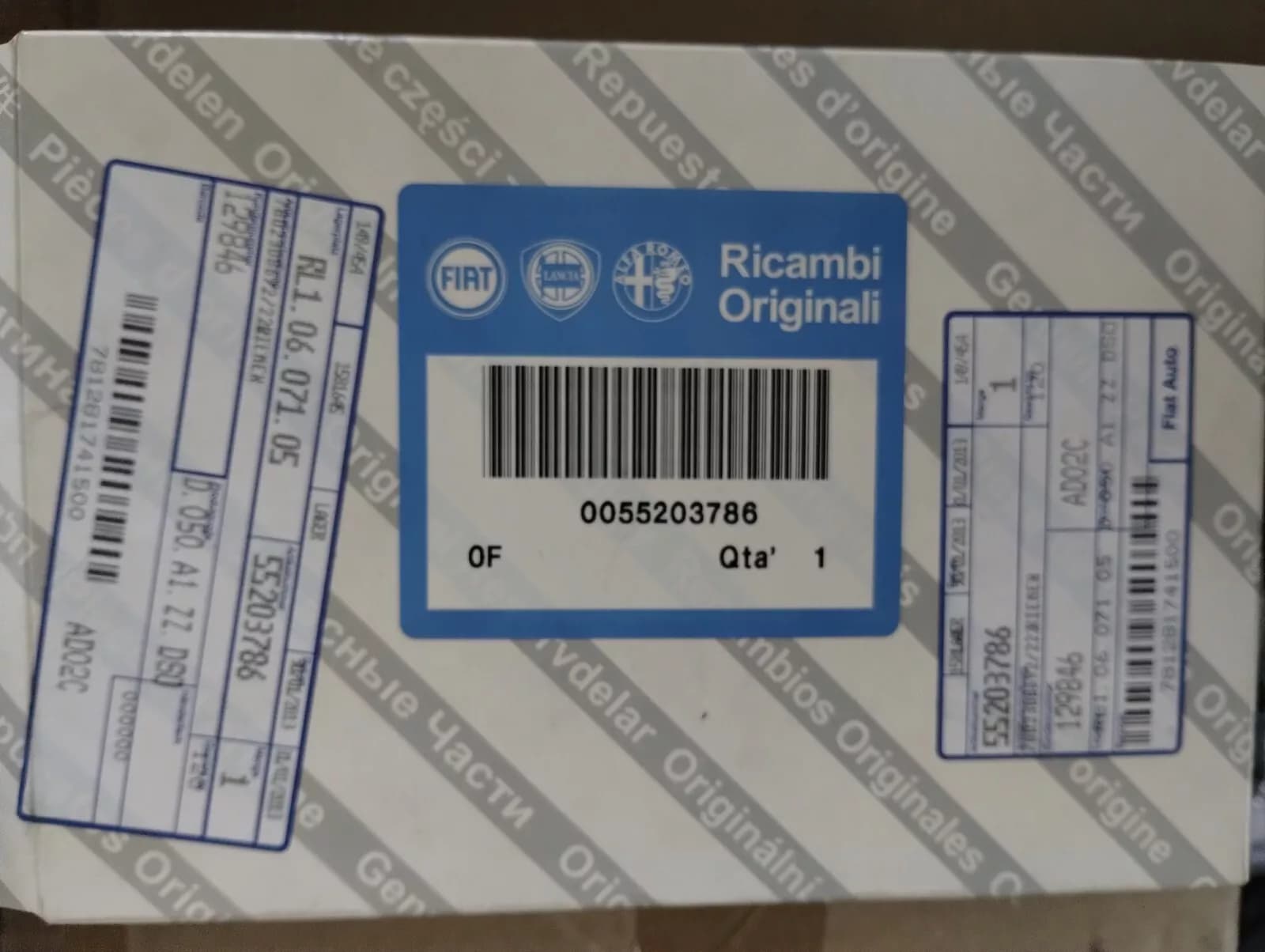 Genuine Fiat, Lancia, Alfa Romeo, Belt Nr: 55203786