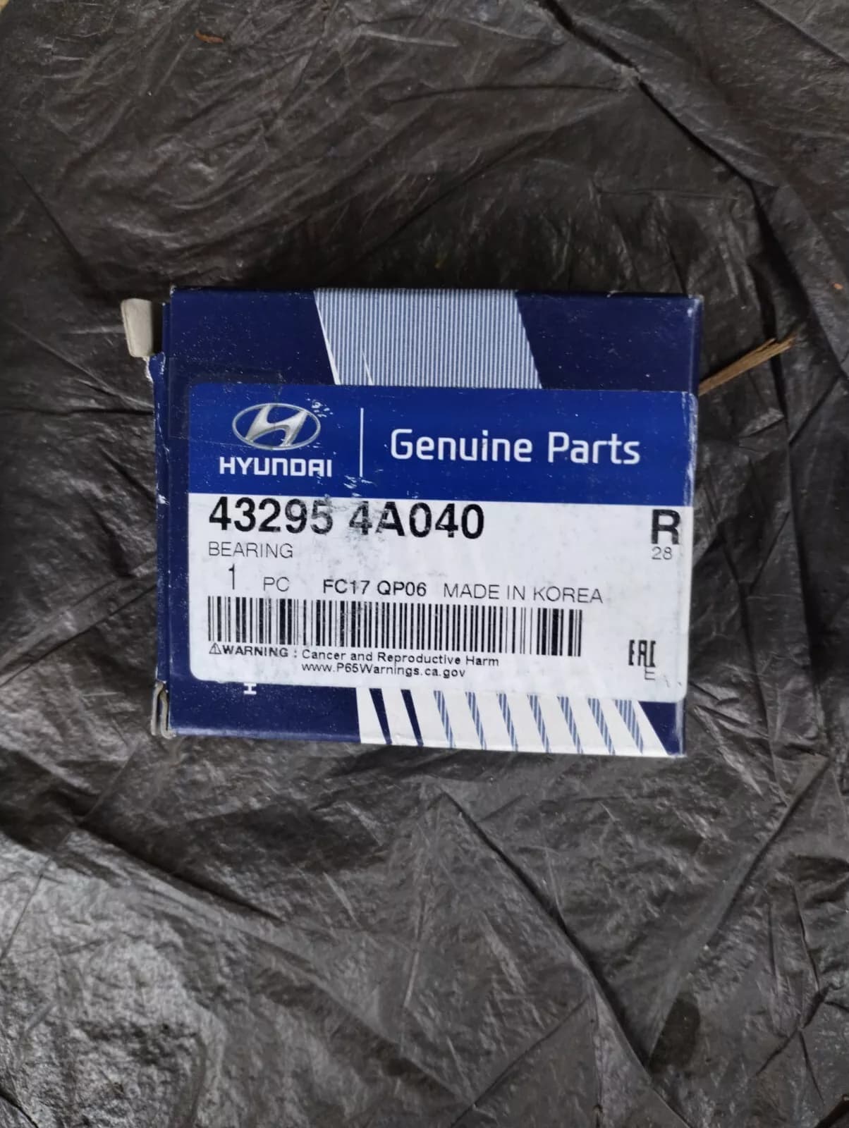 HYUNDAI original BEARING No : 432954A040