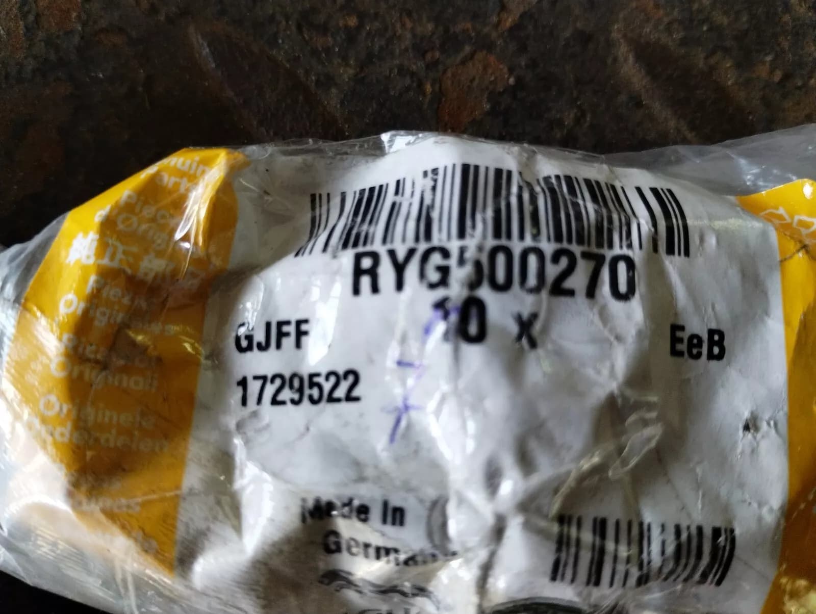 Genuine Jaguar, Land Rover, screw 7 Pcs Nr: RYG500270