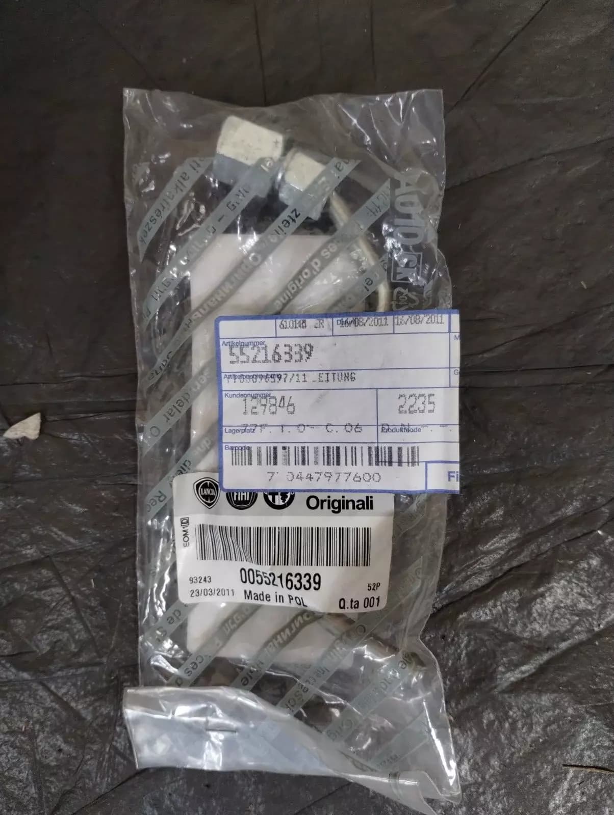 Genuine Fiat fue pipe No: 55216339