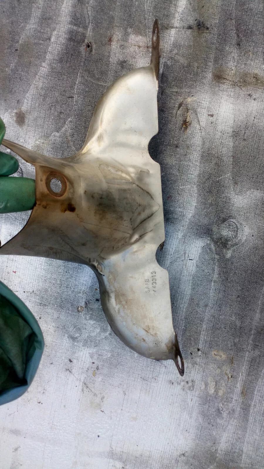 SAAB 9000, 900NG, 9-5 heat protection plate part no:4443313 year:1994-03