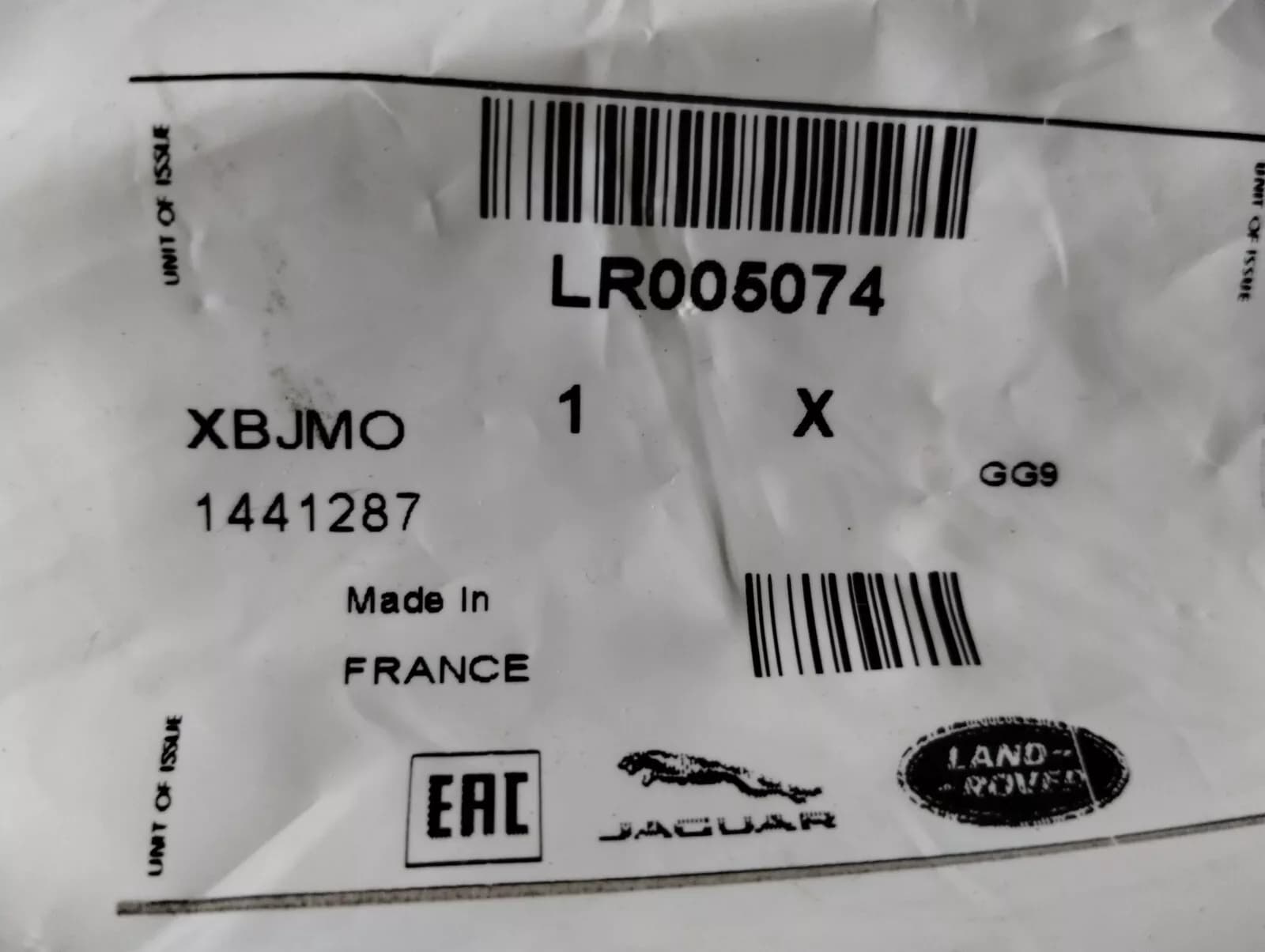 Genuine Jaguar, Land Rover, bolt 4 pcs no: LR005074