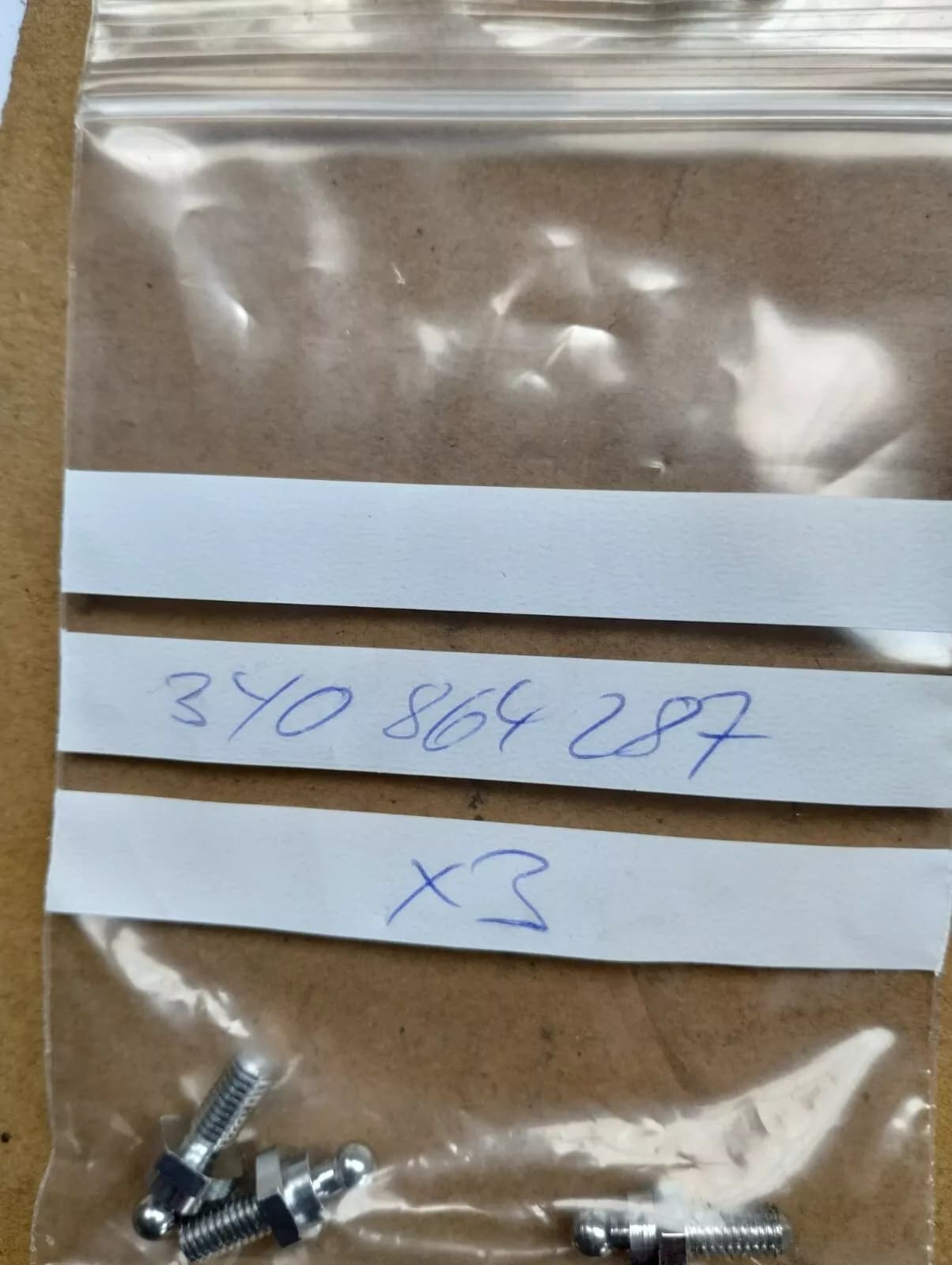 ORIGINAL VW GROUP PARTS, BALL PIN 3 PCS Nr: 3Y0864287