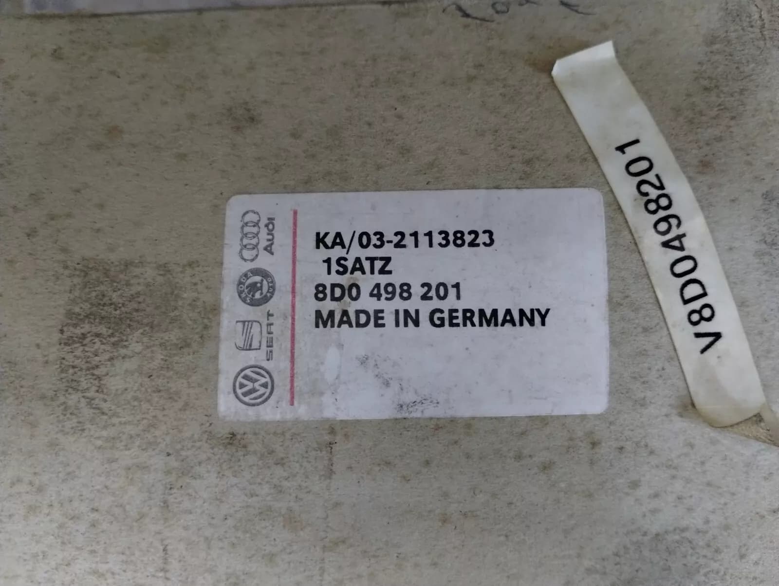 Genuine Volkswagen, Audi CV Joint Boot No: 8D0498201