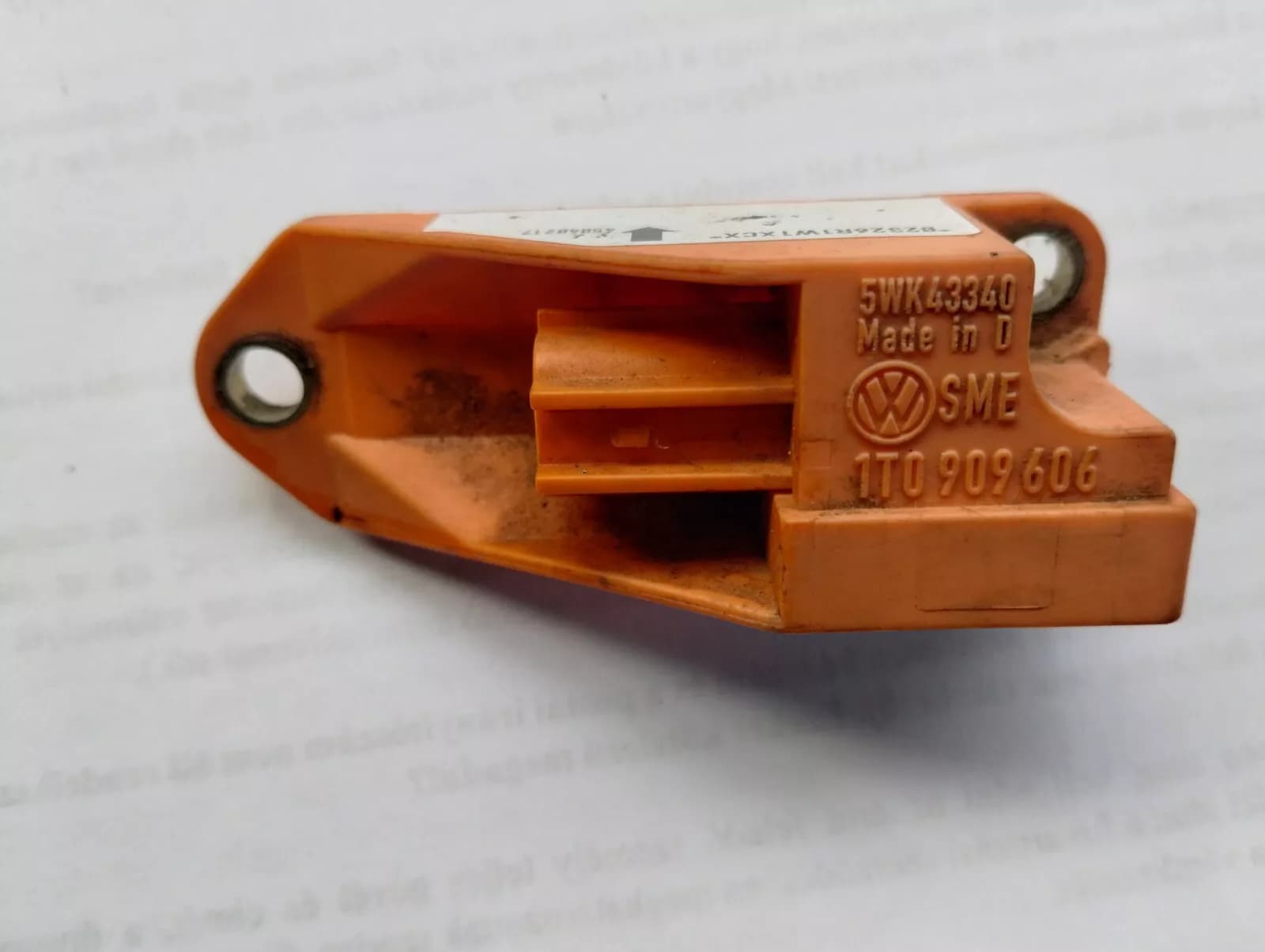 Volkswagen sensor airbag No: 1T0909606 , 45040217