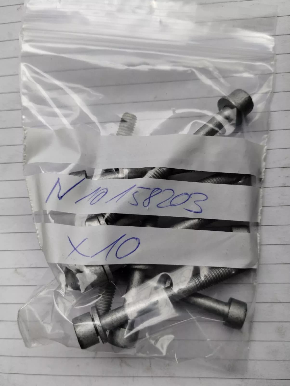 ORIGINAL VW GROUP PARTS, INTAKE MANIFOLD SCREW 10 PCS No: N10158203