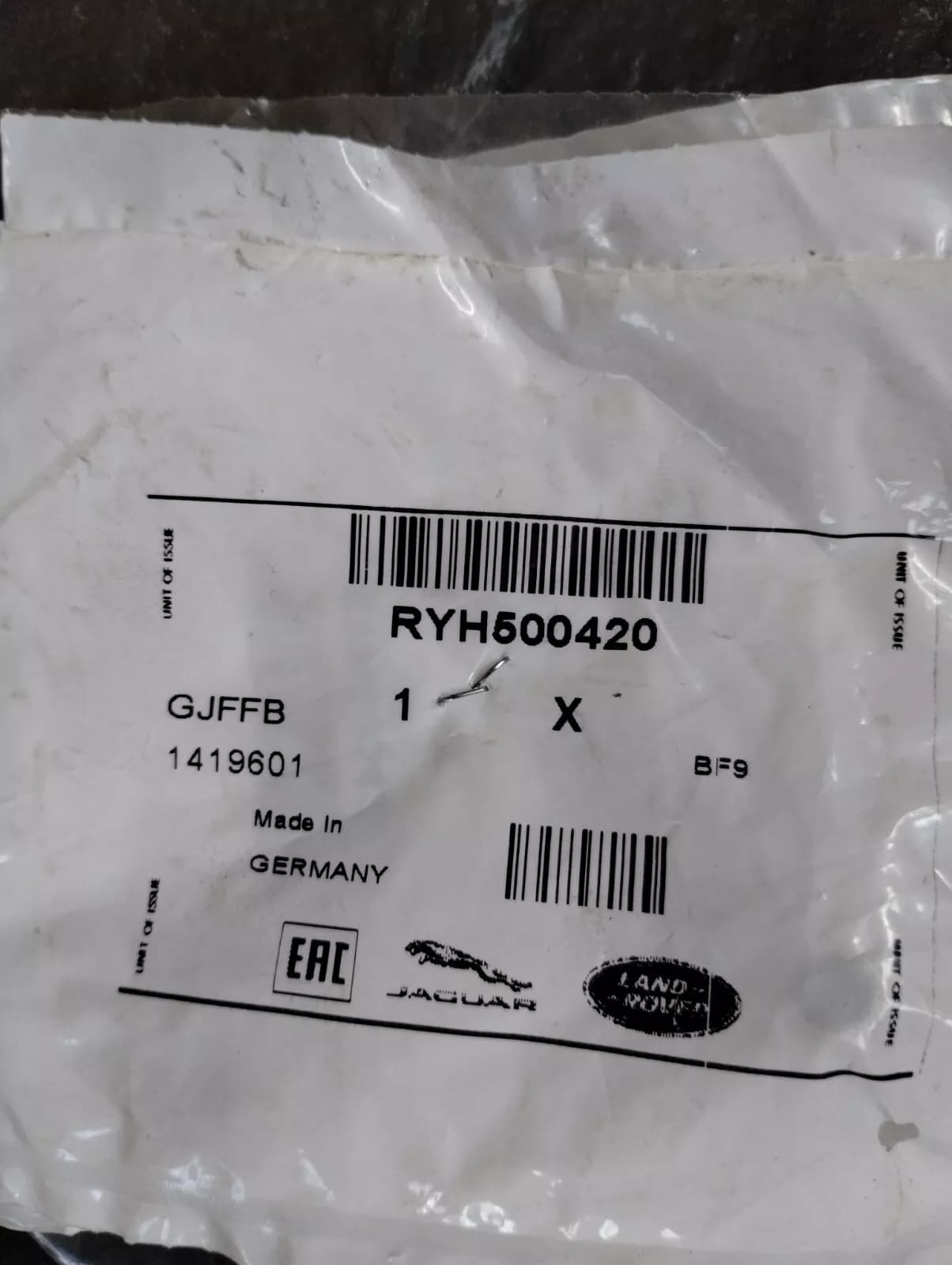 Genuine Jaguar, Land Rover, nut 5 Pcs Nr: RYH500420
