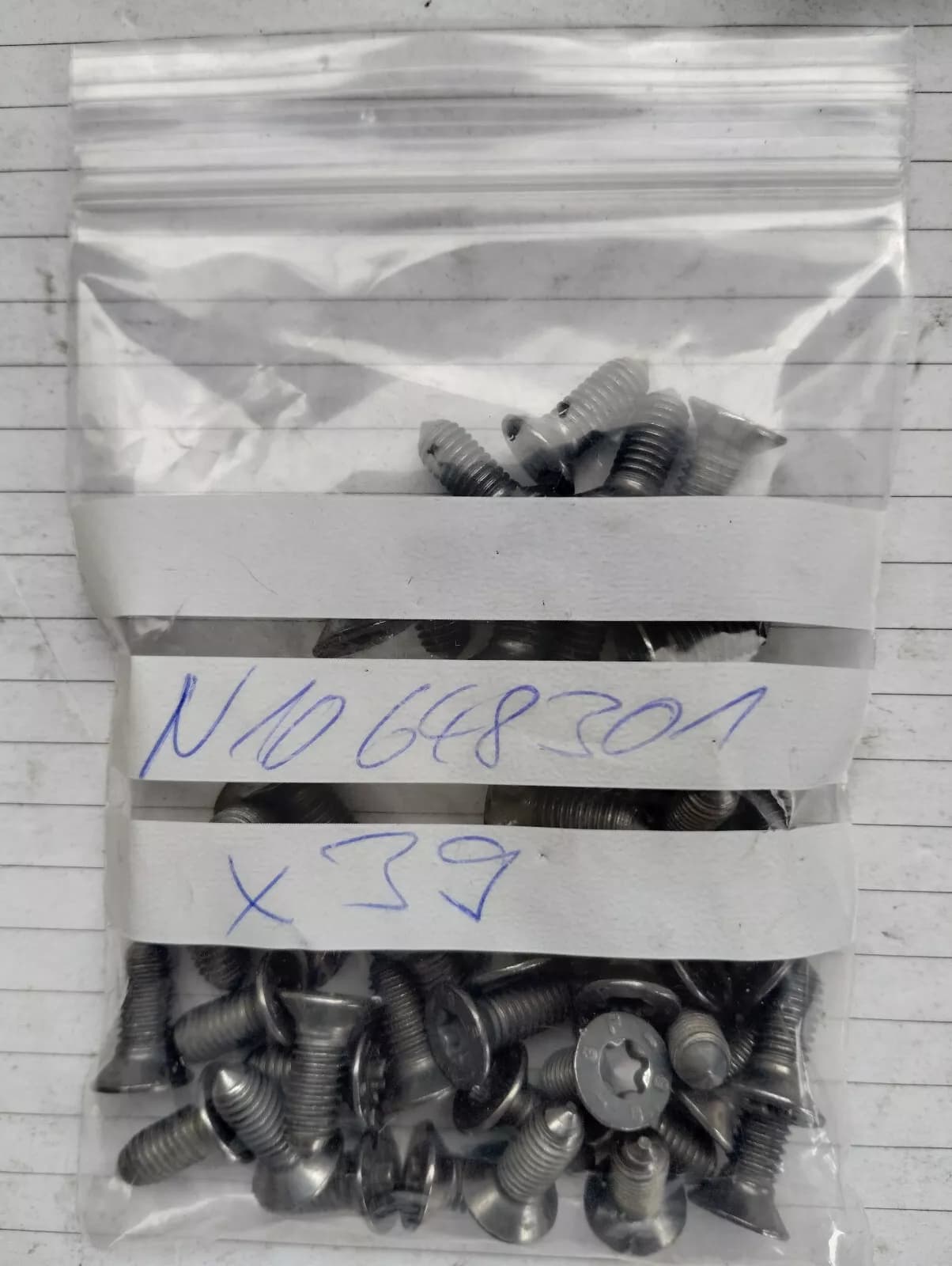 ORIGINAL BENTLEY BOLT BRAKE DISK 35 PCS NR: N10648301