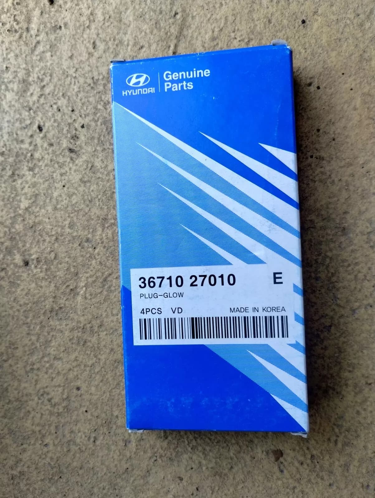 HYUNDAI Genuine PLUG-GLOW No : 3671027010